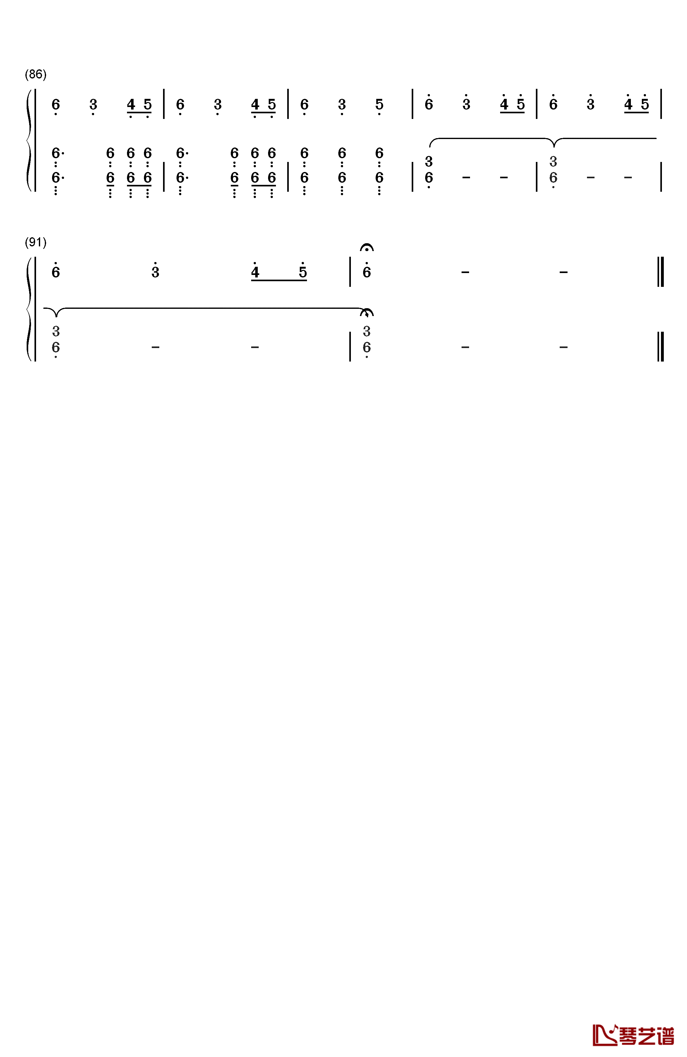 权力的游戏钢琴简谱-数字双手-Ramin Djawadi4