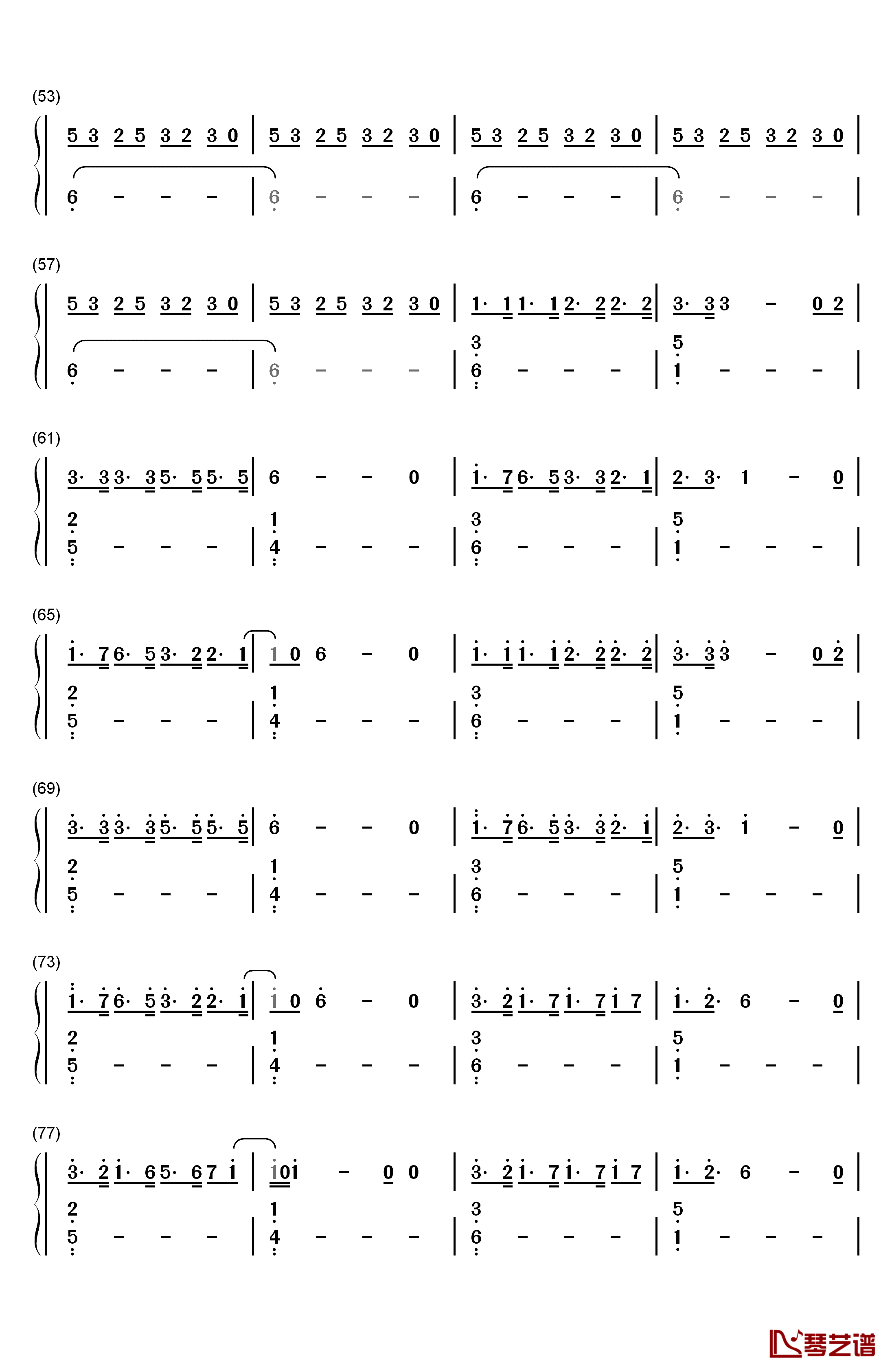 I Could Be the One钢琴简谱-数字双手-Avicii　3