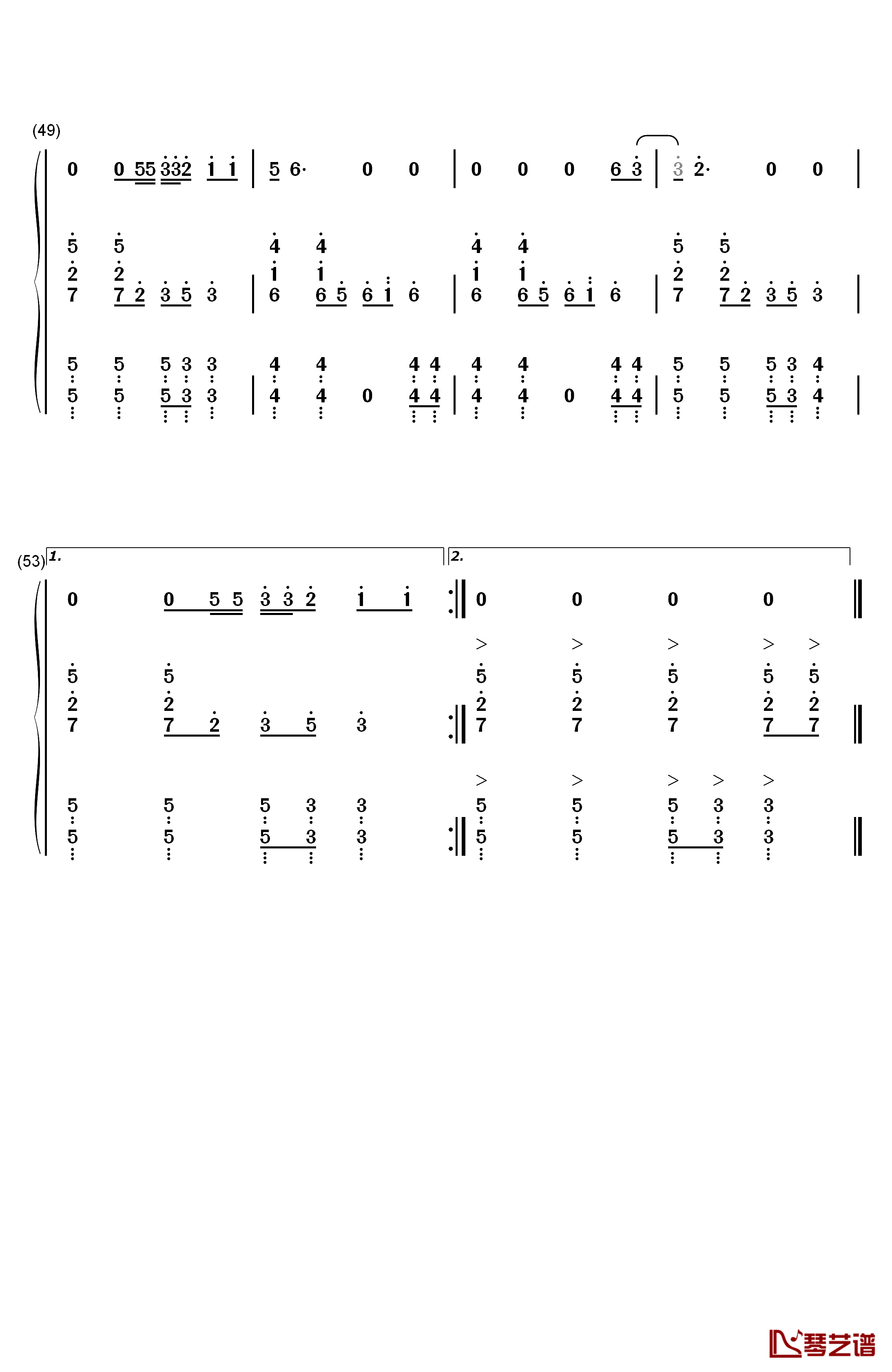 Middle of the Night钢琴简谱-数字双手-The Vamps Martin Jensen5