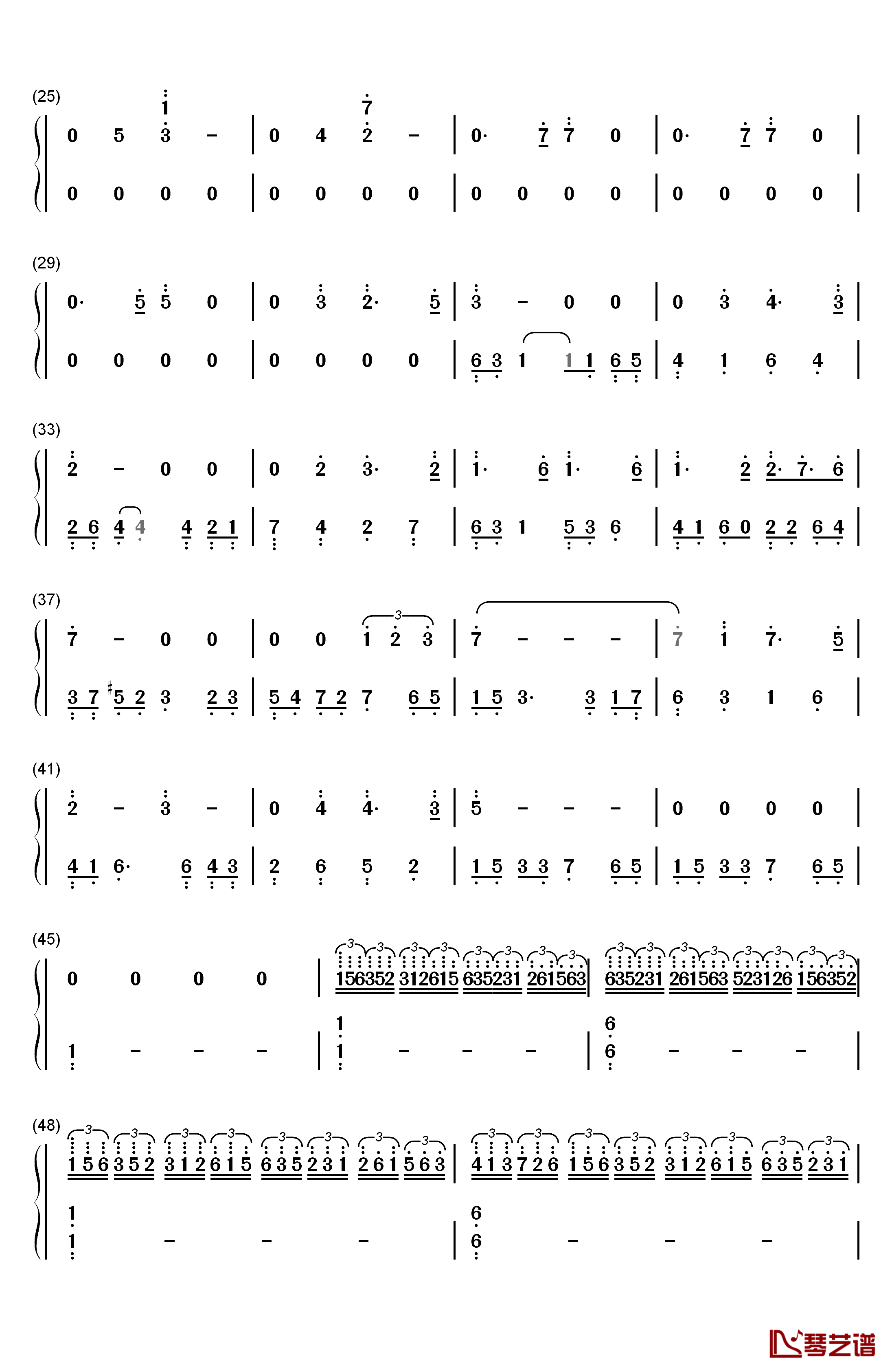 Somewhere In Time钢琴简谱-数字双手-马克西姆2