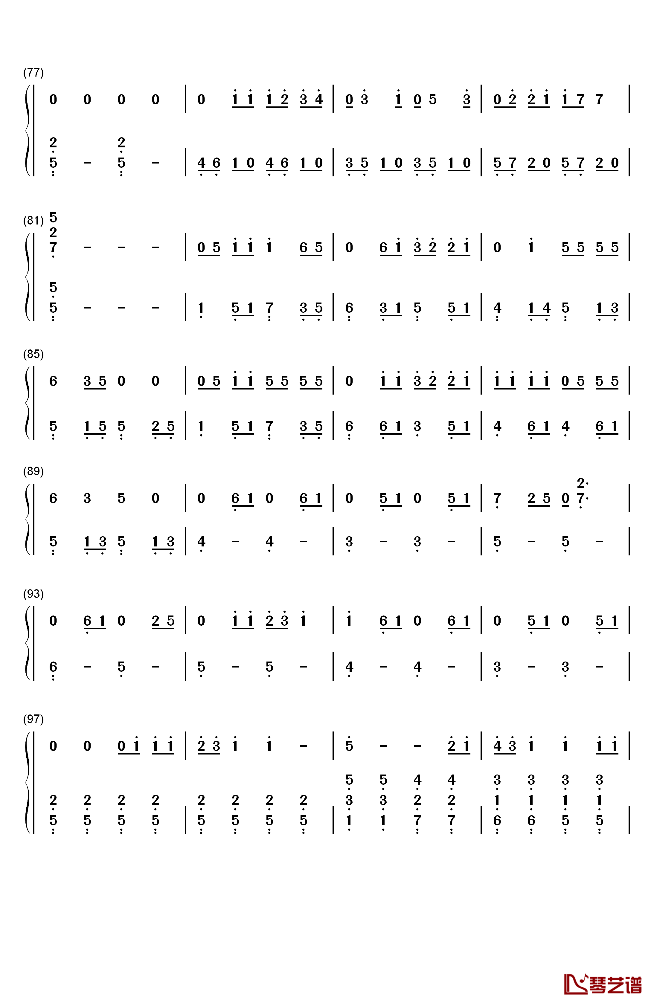 Never Grow Up钢琴简谱-数字双手-Taylor Swift4