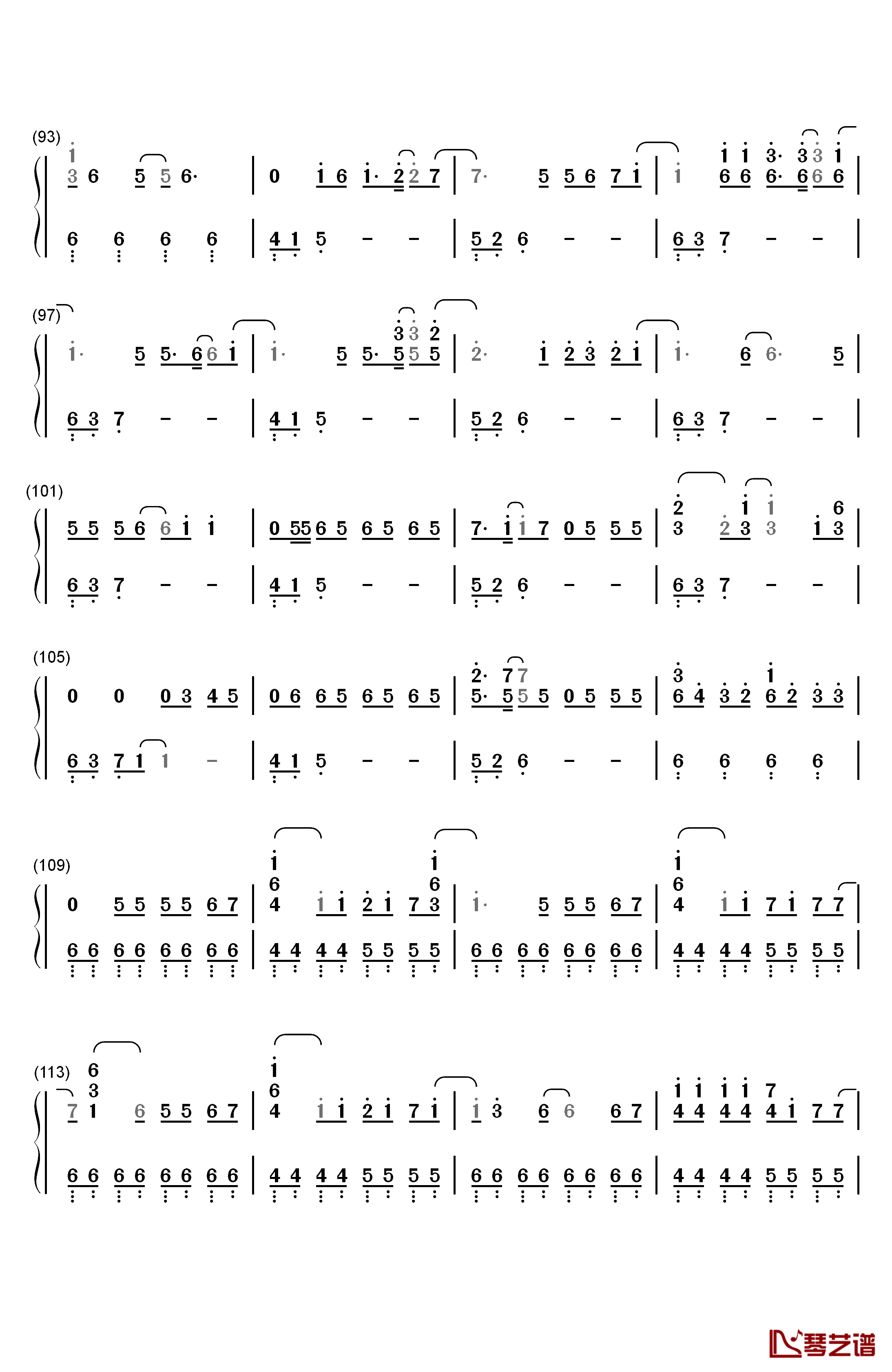 Haru Haru钢琴简谱-数字双手-Big Bang5