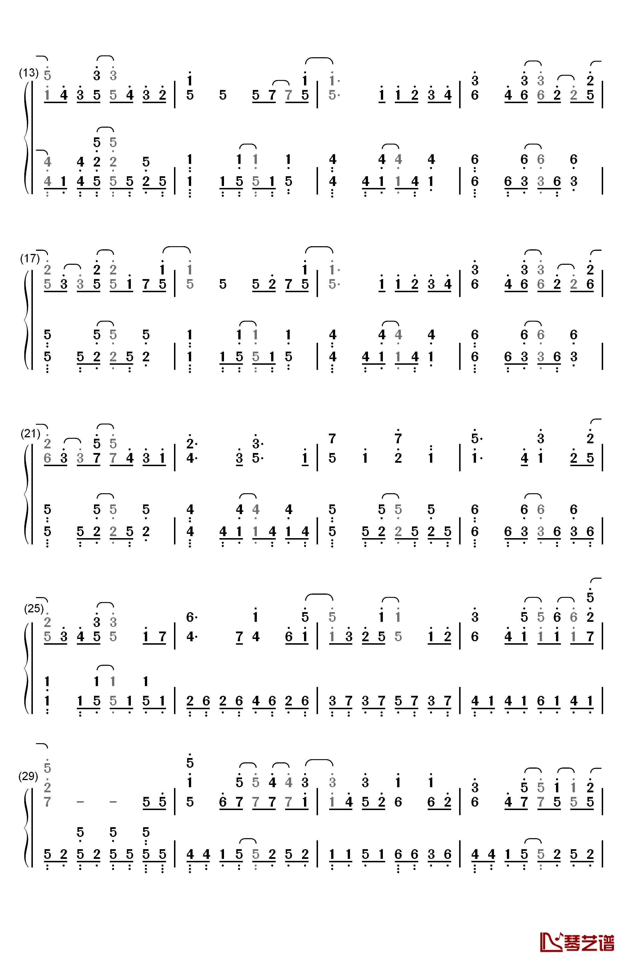 Irony钢琴简谱-数字双手-ClariS2