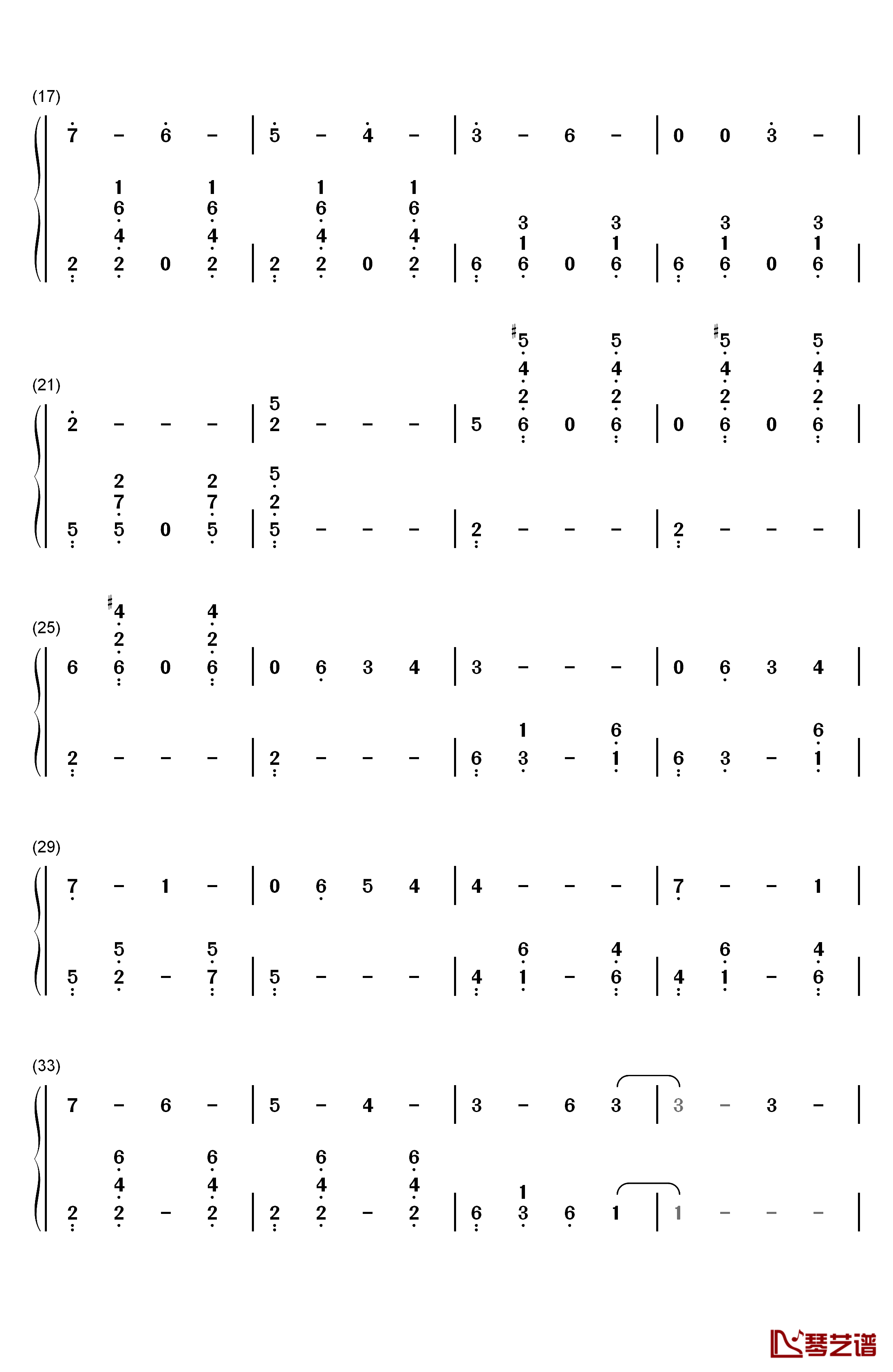 Aloy's Theme钢琴简谱-数字双手-Joris de Man2