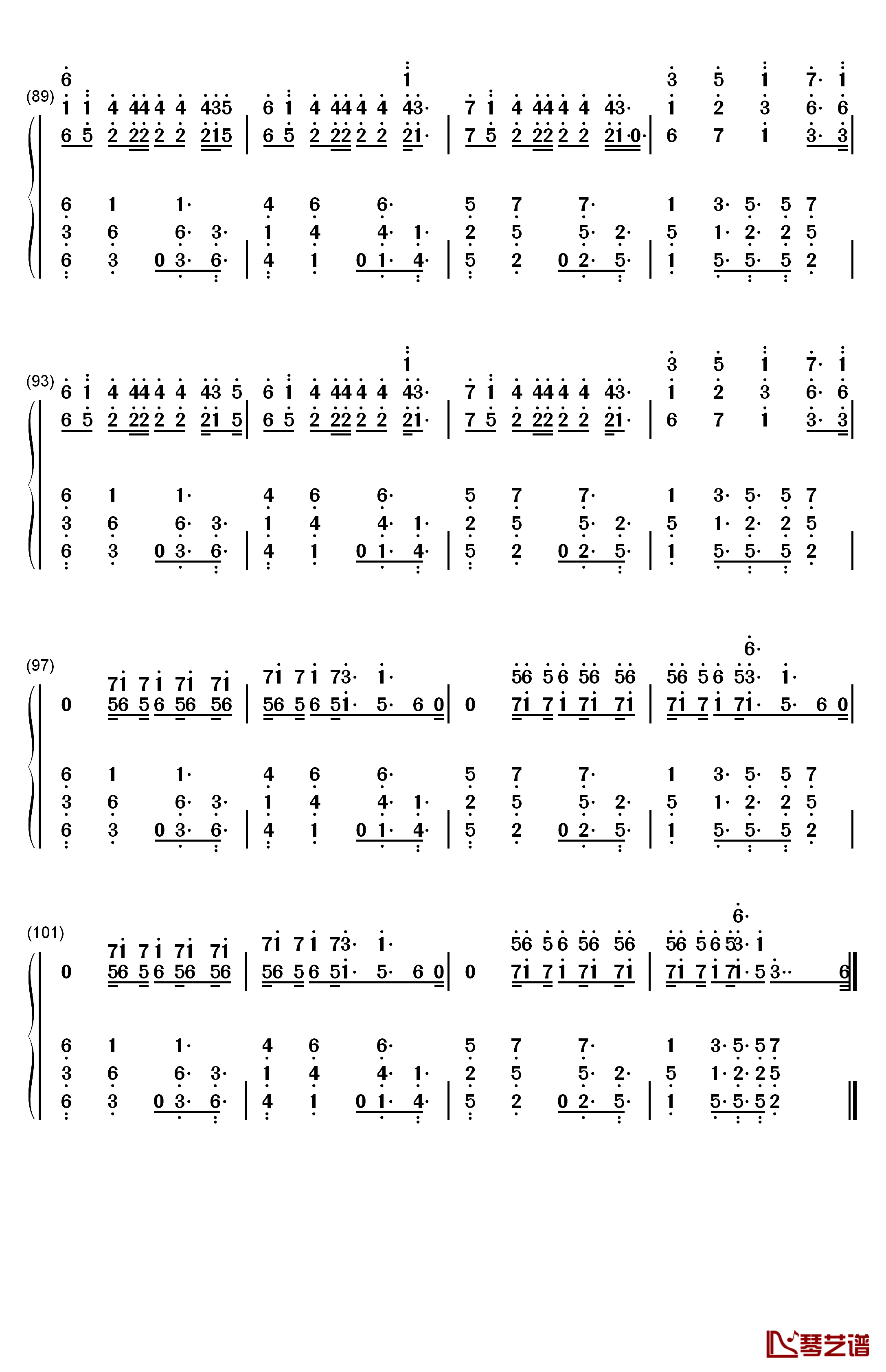 I Know What You Did Last Summer钢琴简谱-数字双手-Shawn Mendes Camila Cabello6