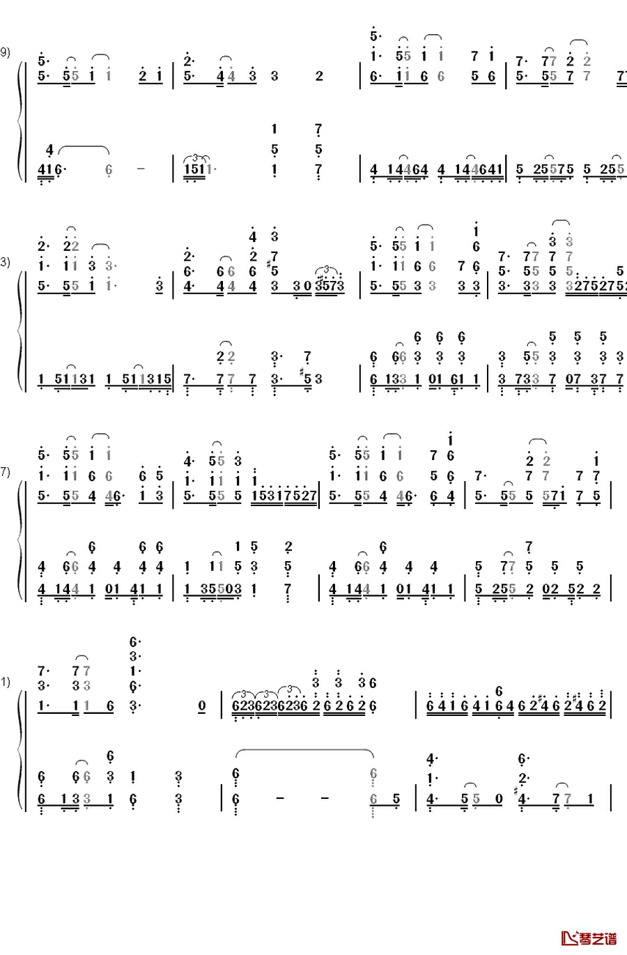 sister's noise钢琴简谱-数字双手-fripSide3