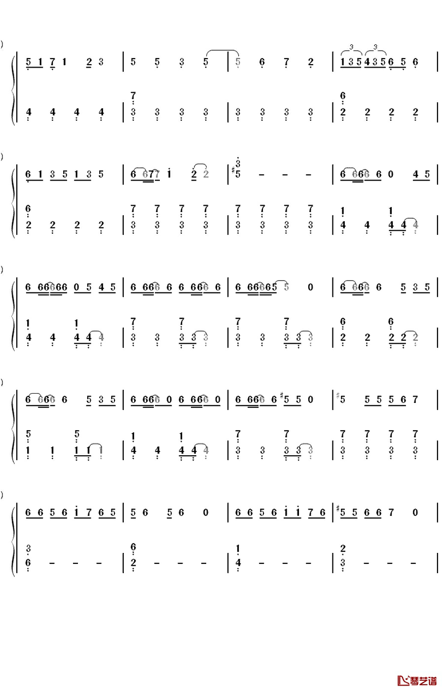 キング オブ 男!钢琴简谱-数字双手-関ジャニ∞5