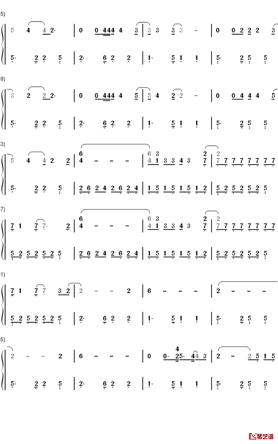 Wicked Game钢琴简谱-数字双手-Chris Isaak3