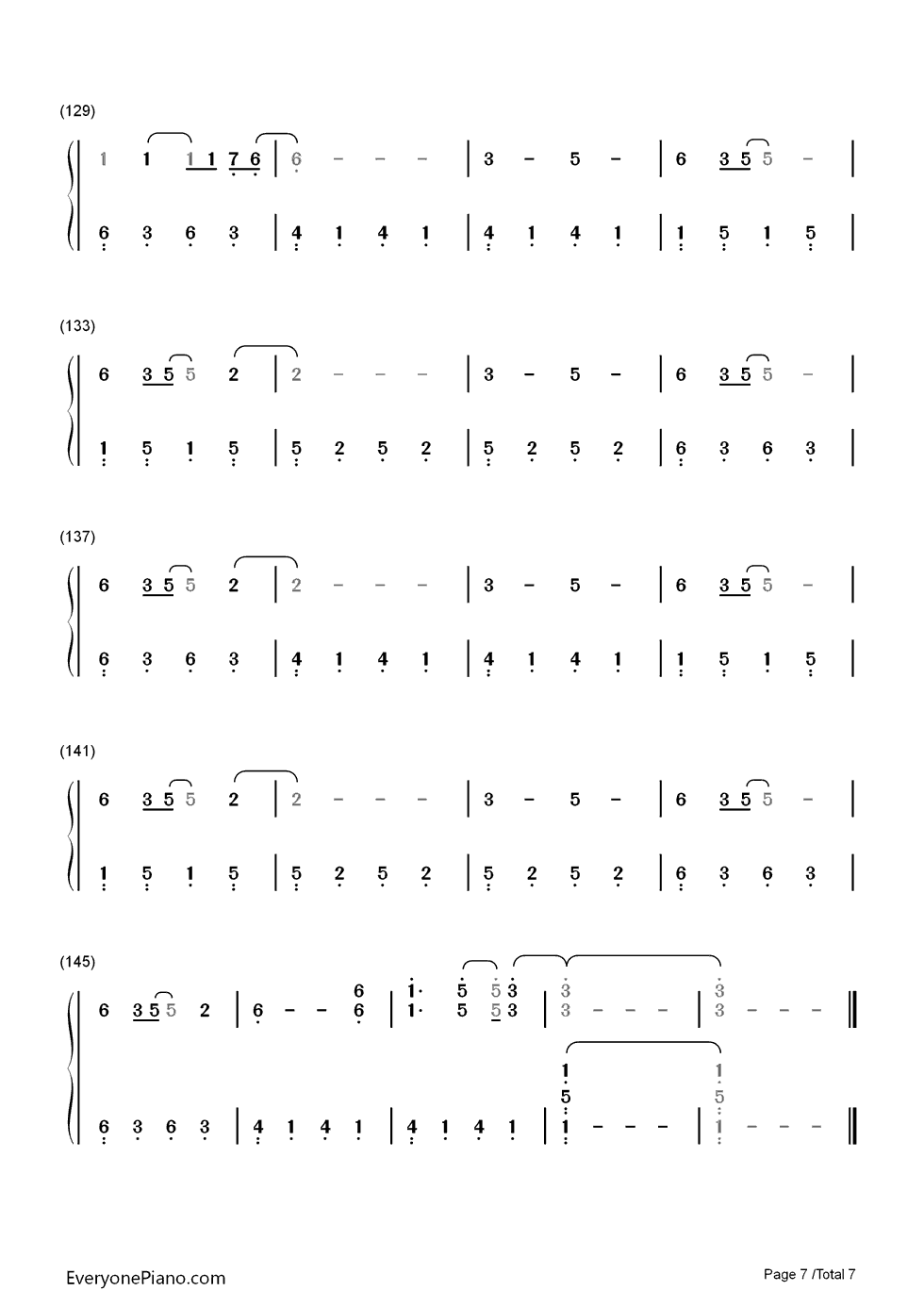 Your Type钢琴简谱-数字双手-Carly Rae Jepsen7