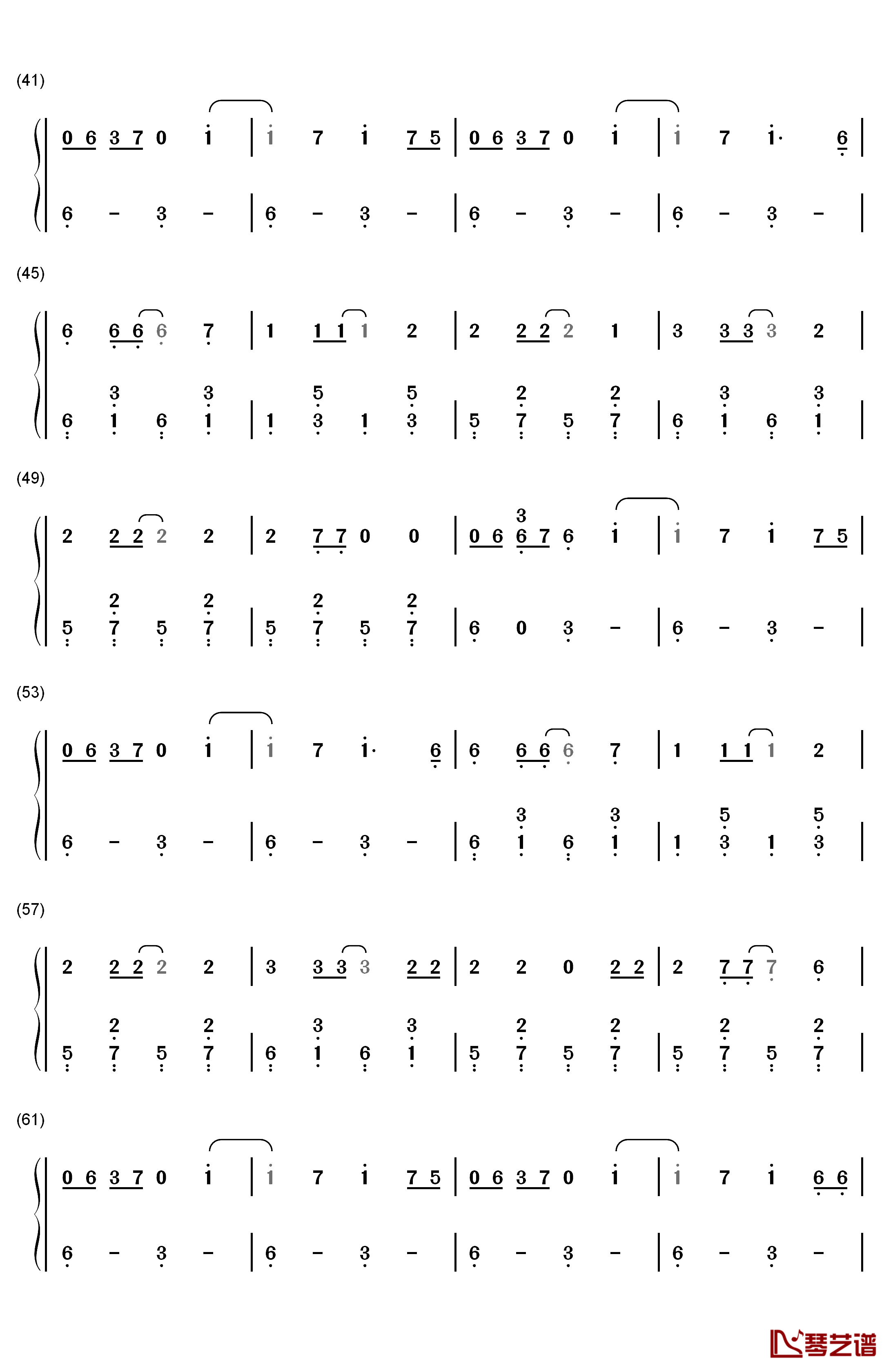 Jolene钢琴简谱-数字双手-Miley Cyrus3