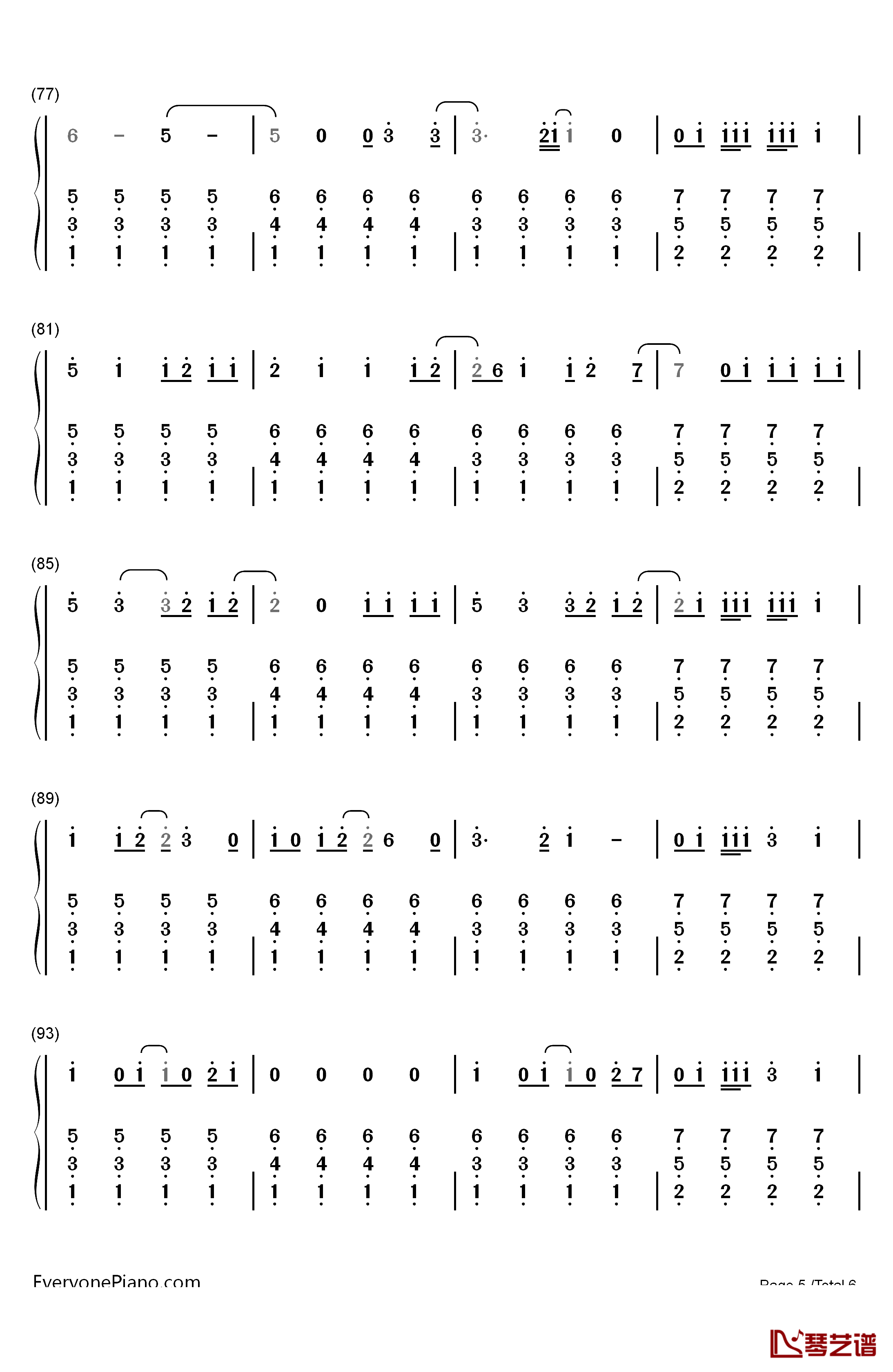 It's Gonna Be OKAY钢琴简谱-数字双手-The Piano Guys5