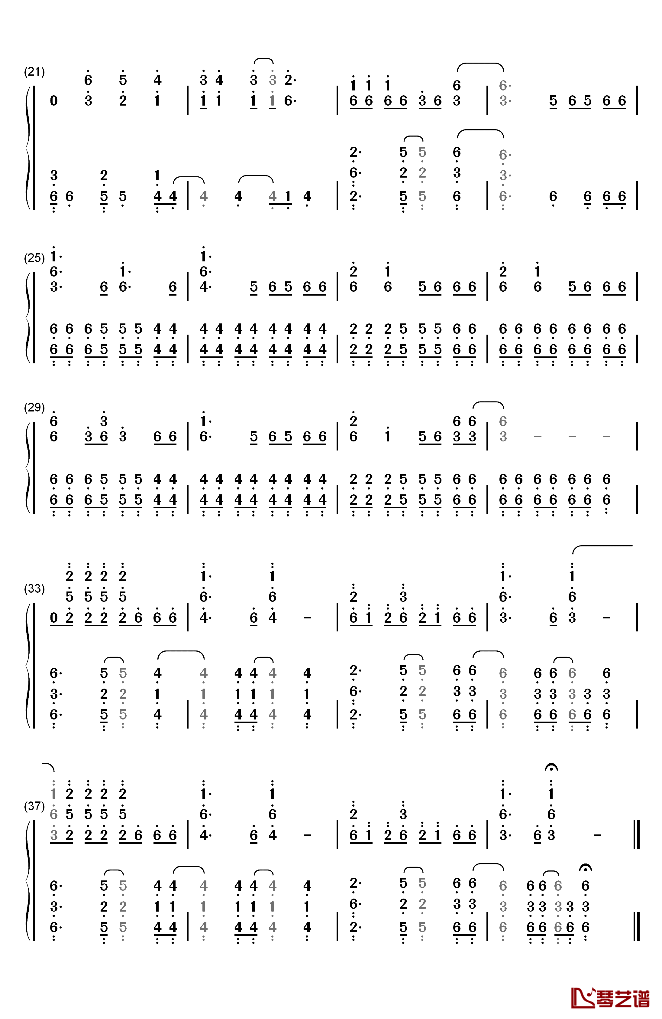Applause（掌声）钢琴简谱-数字双手-Lady GaGa2