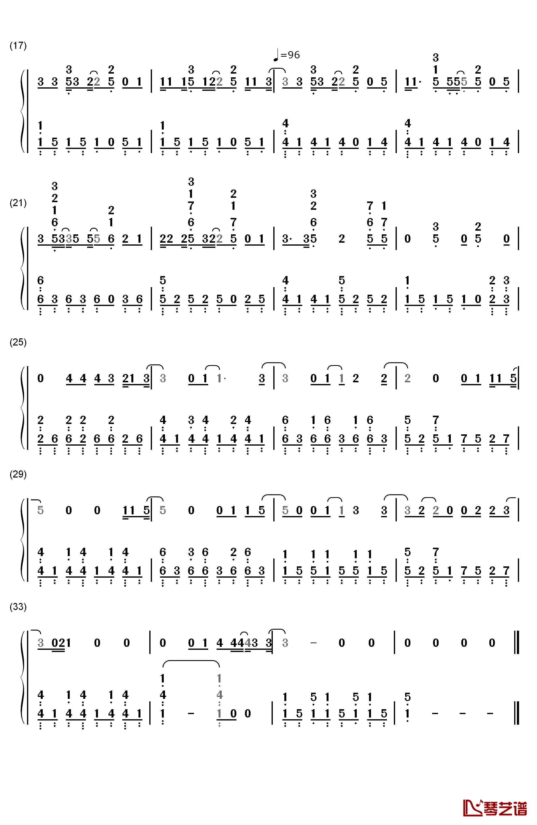 Little Things钢琴简谱-数字双手-One Direction2