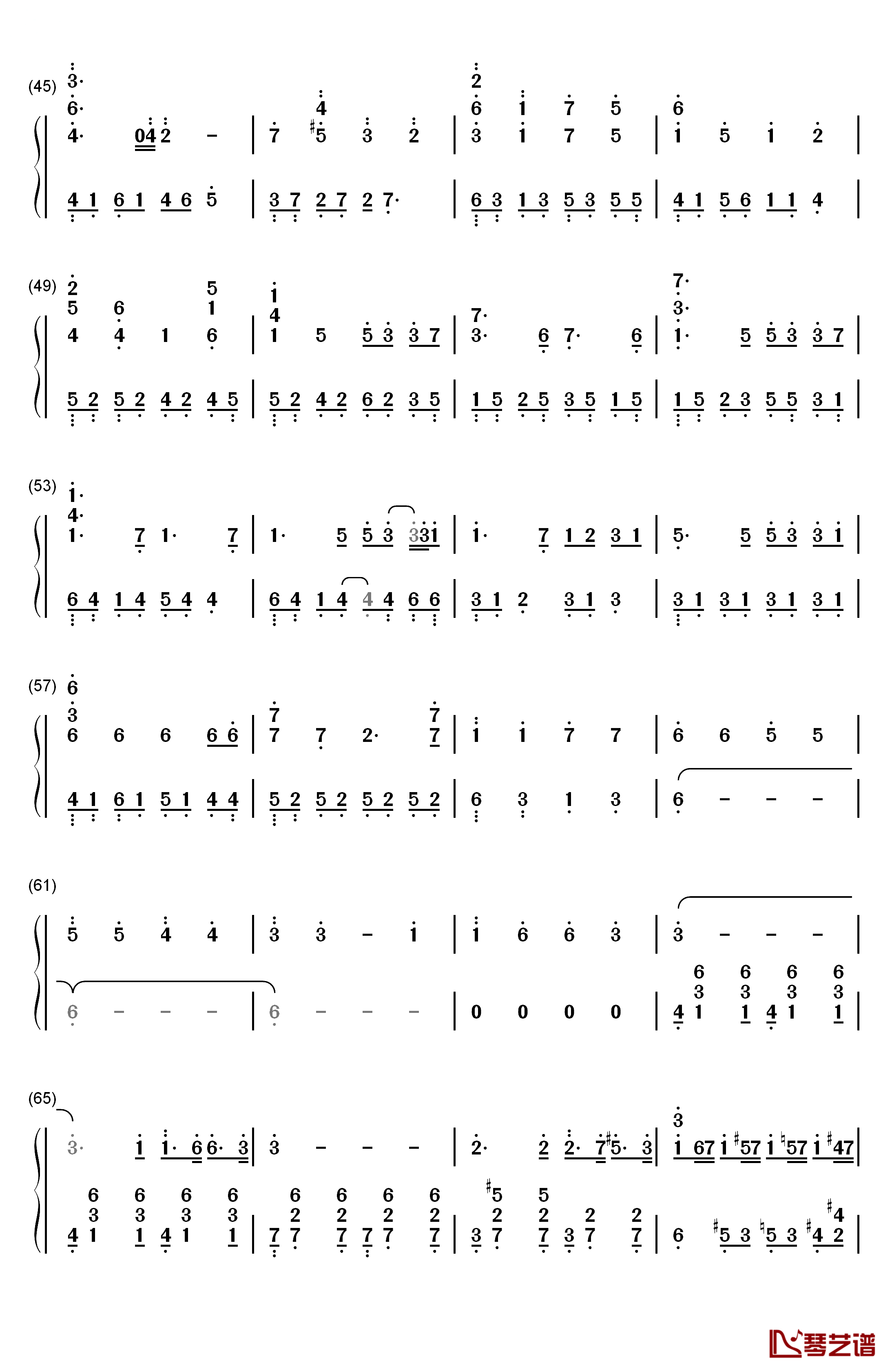 Your Autumn Scene钢琴简谱-数字双手-李闰珉3