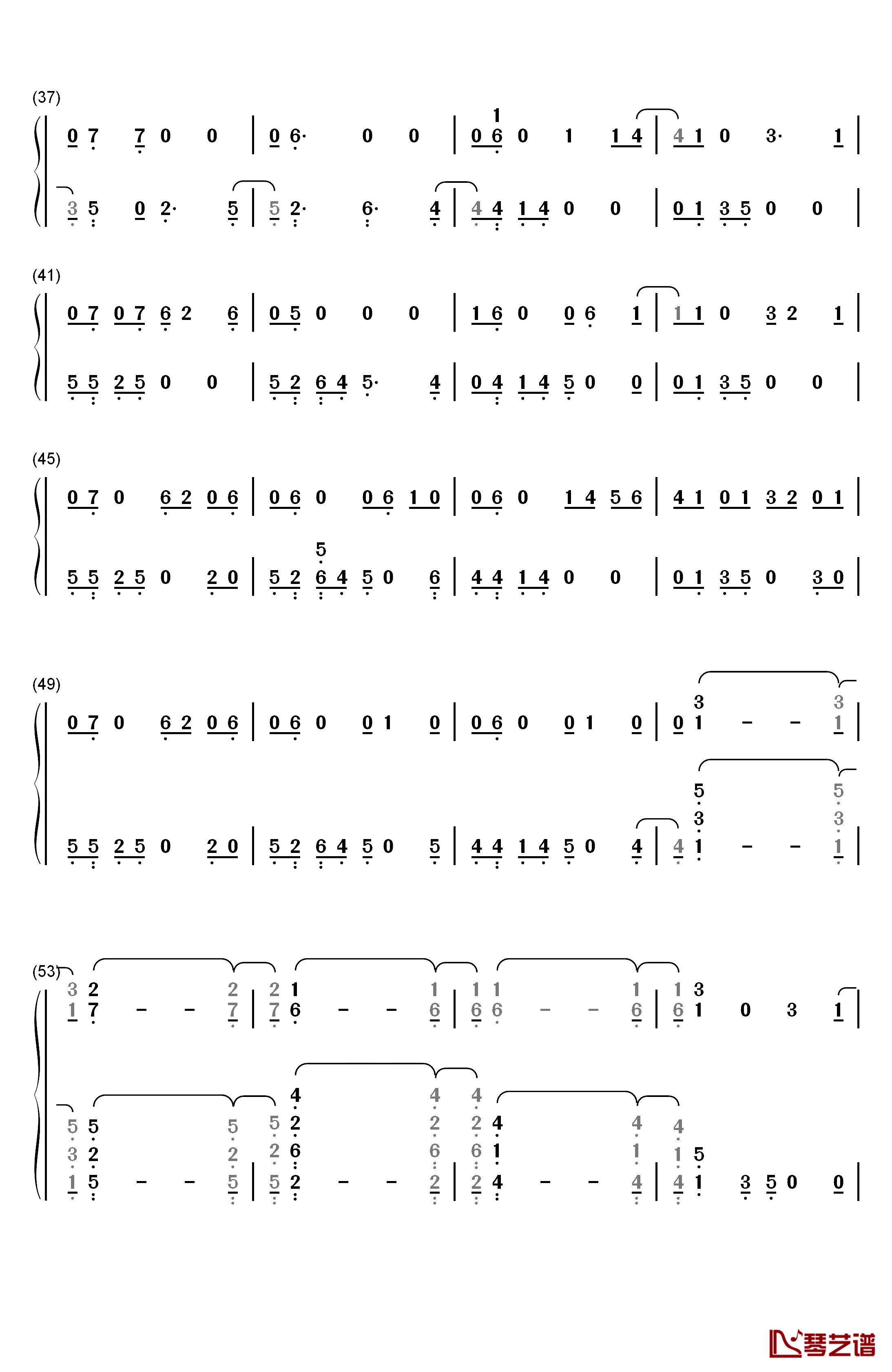 King of My Heart钢琴简谱-数字双手-Taylor Swift3