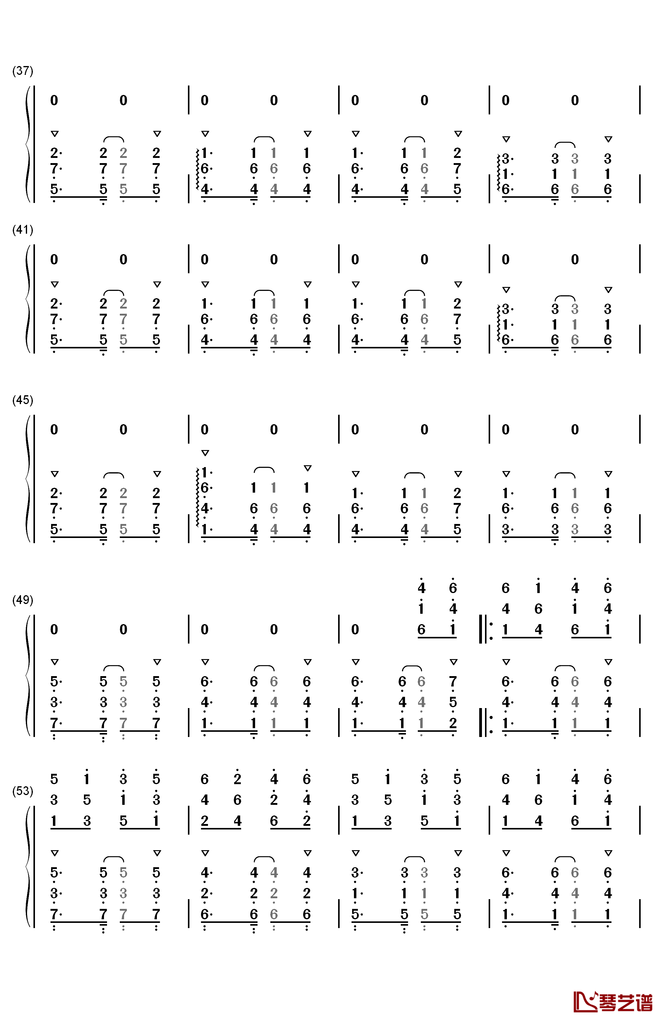 恋に恋して钢琴简谱-数字双手-仓木麻衣3