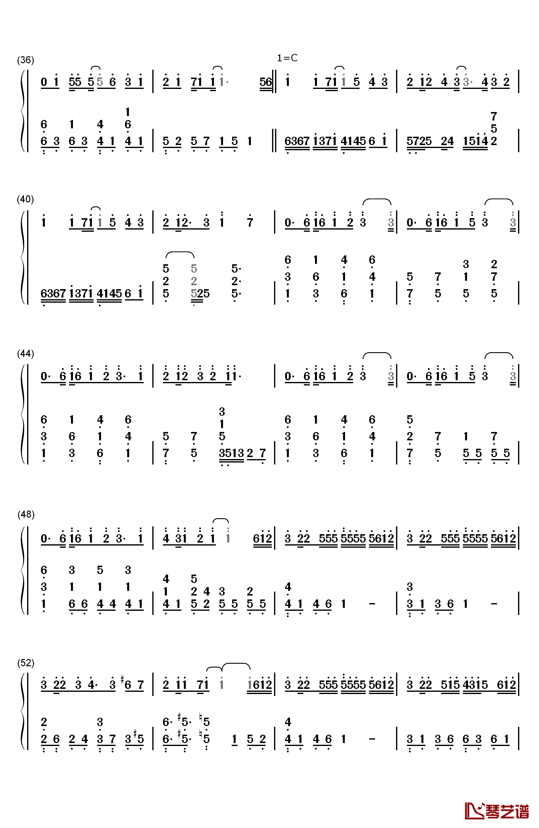 からくりピエロ钢琴简谱-数字双手-初音ミク3