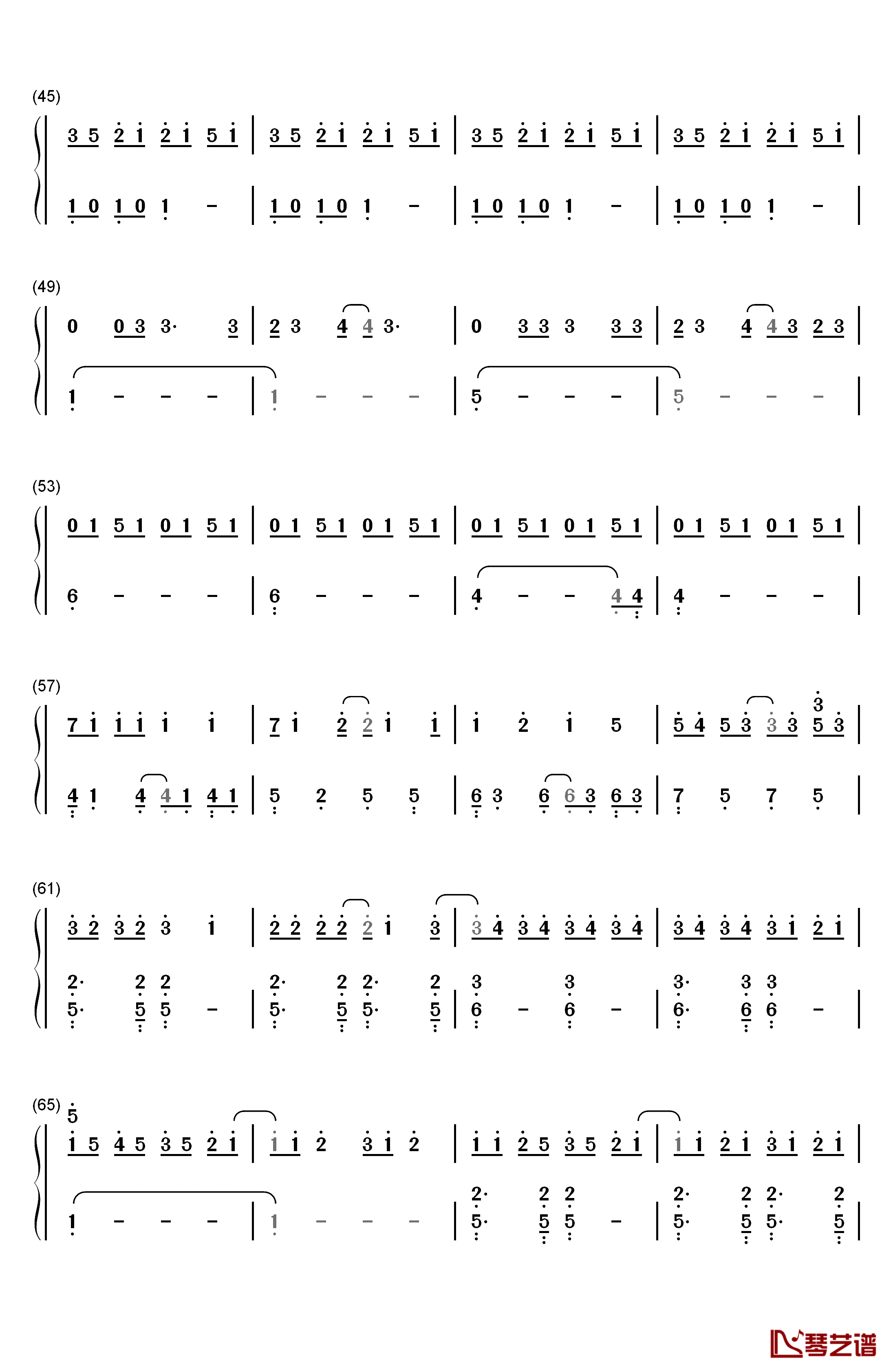 Love Story Meets Viva La Vida钢琴简谱-数字双手-The Piano Guys3