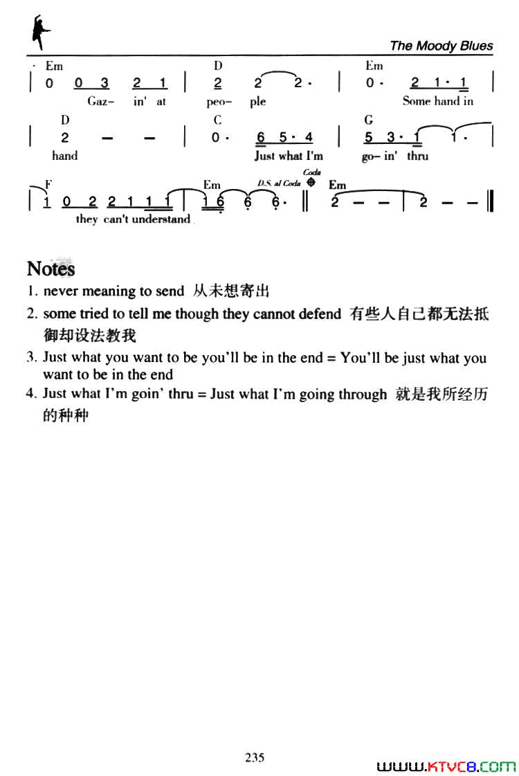 NightsinWhiteSatin白缎之夜Nights in White Satin白缎之夜简谱1
