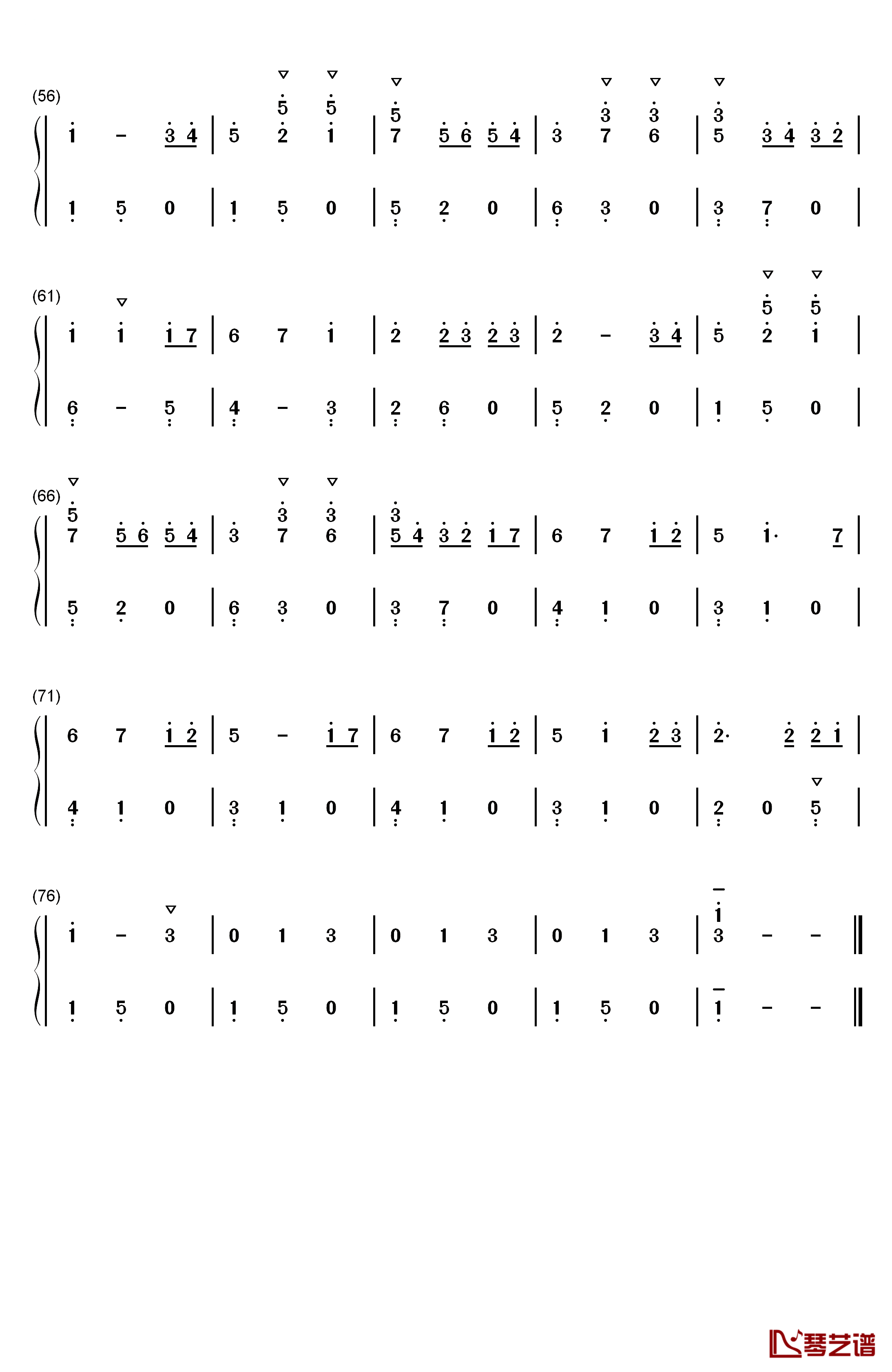 Always With Me钢琴简谱-数字双手-久石让3