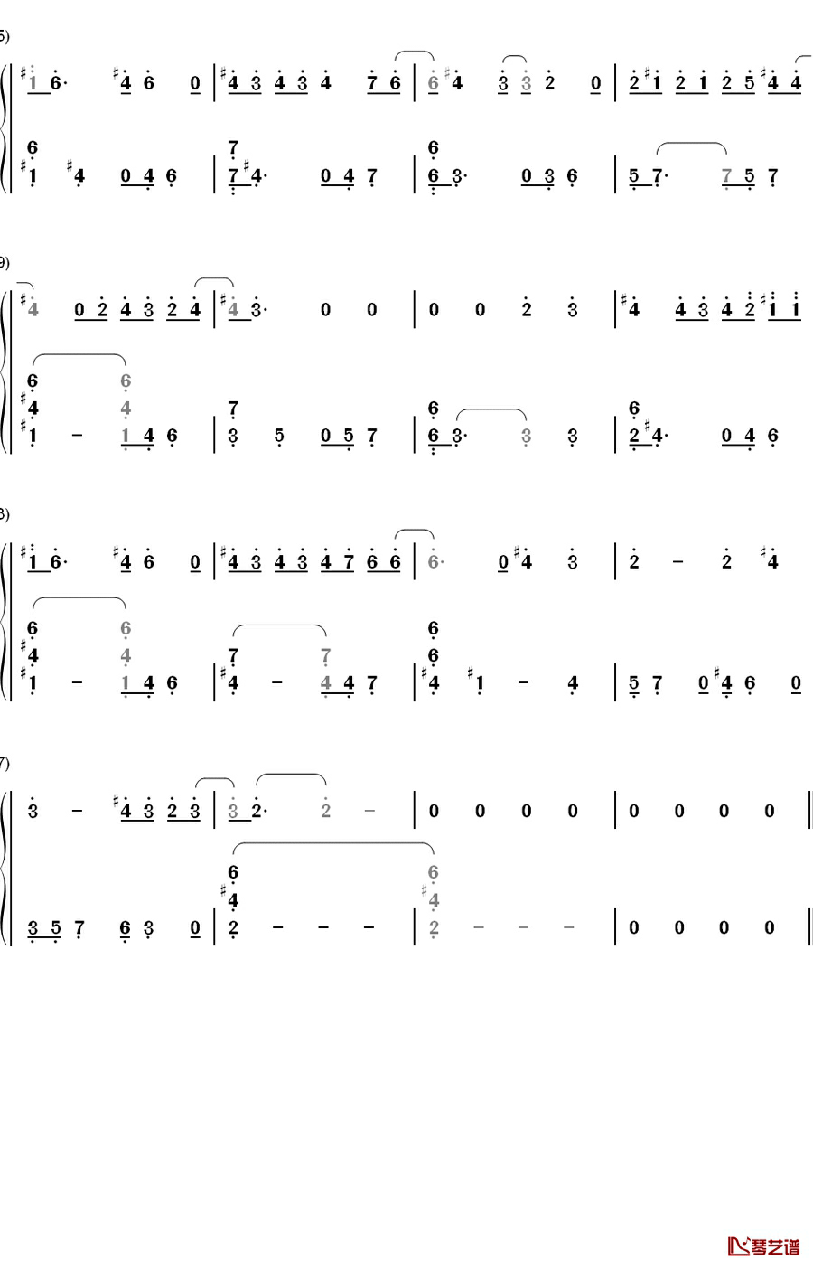 Pretty Boy钢琴简谱-数字双手-M2M5