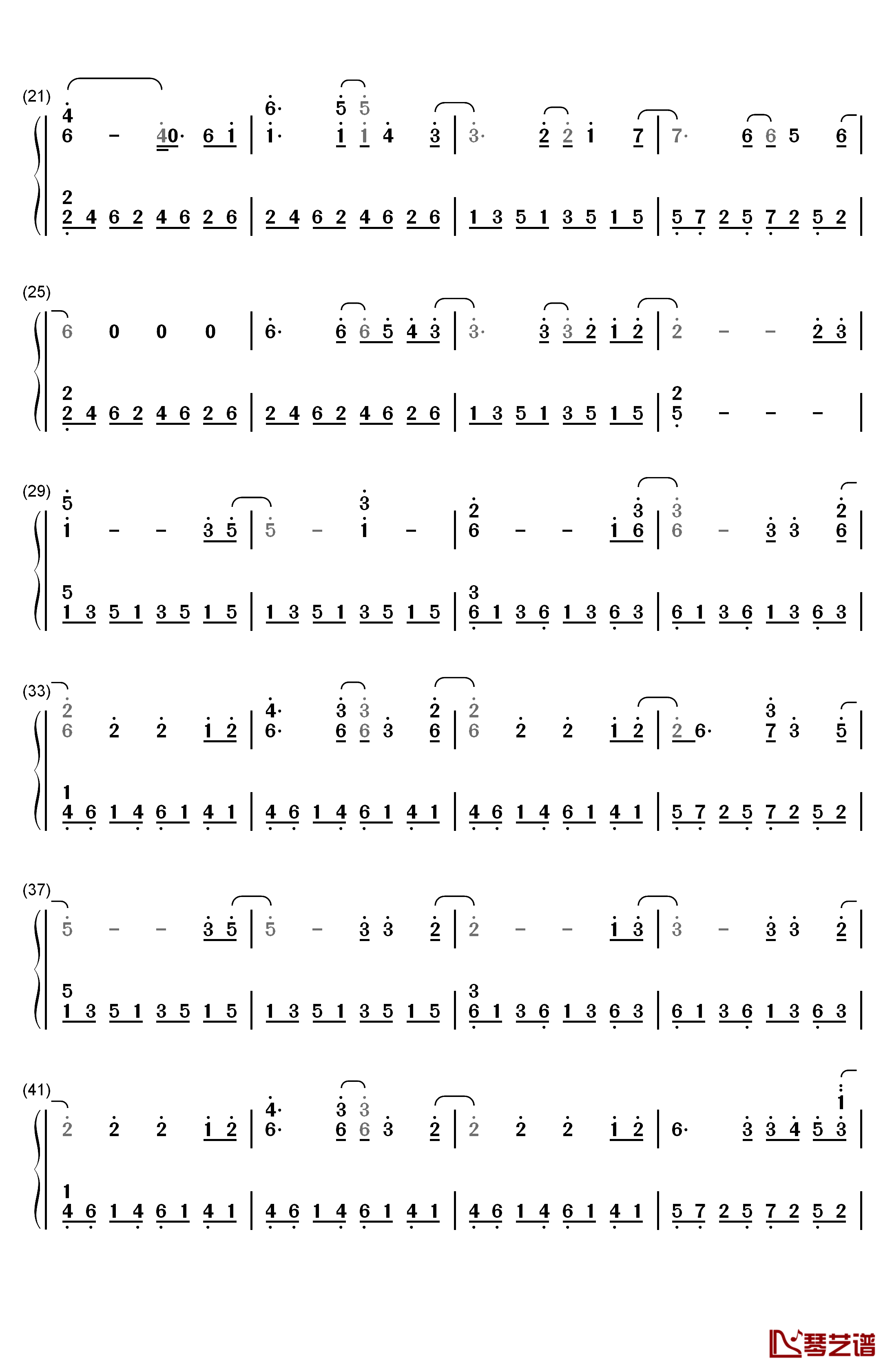 All of Me钢琴简谱-数字双手-John Legend2