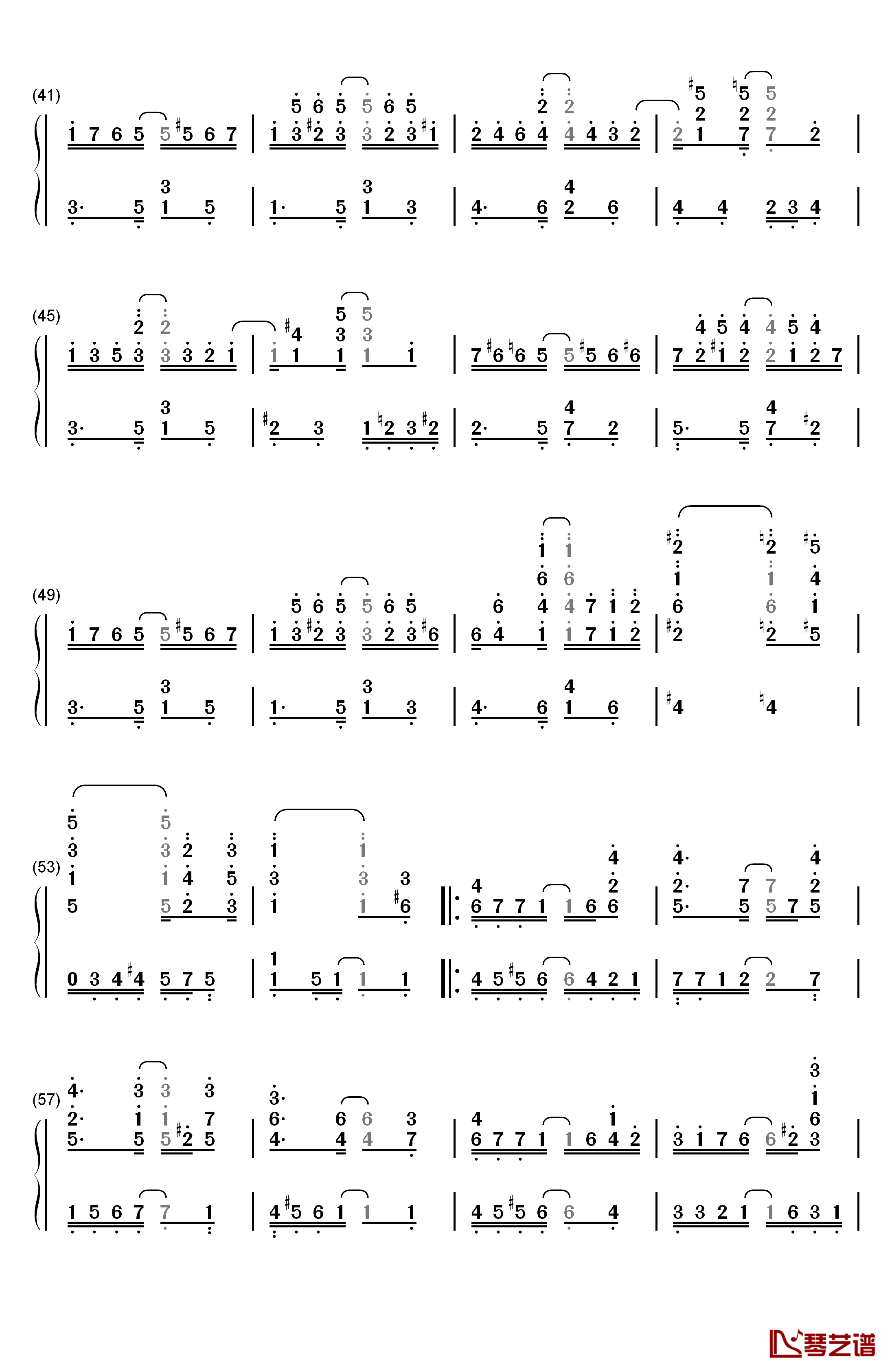 Solace钢琴简谱-数字双手-Scott Joplin3