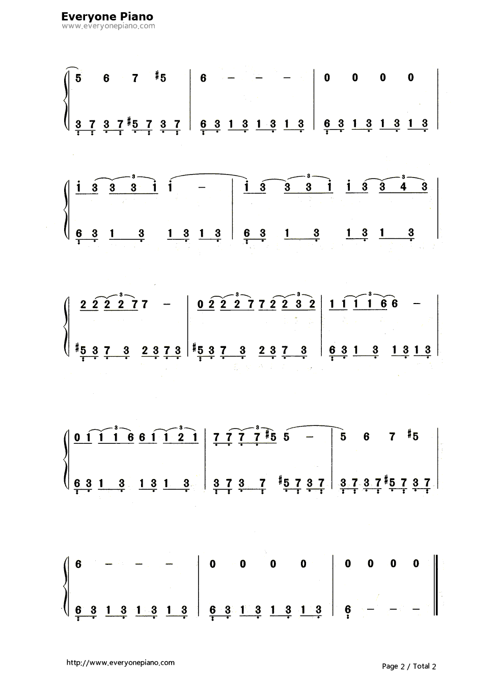 爱情的故事（Love Story）钢琴简谱-数字双手-Andy Williams2