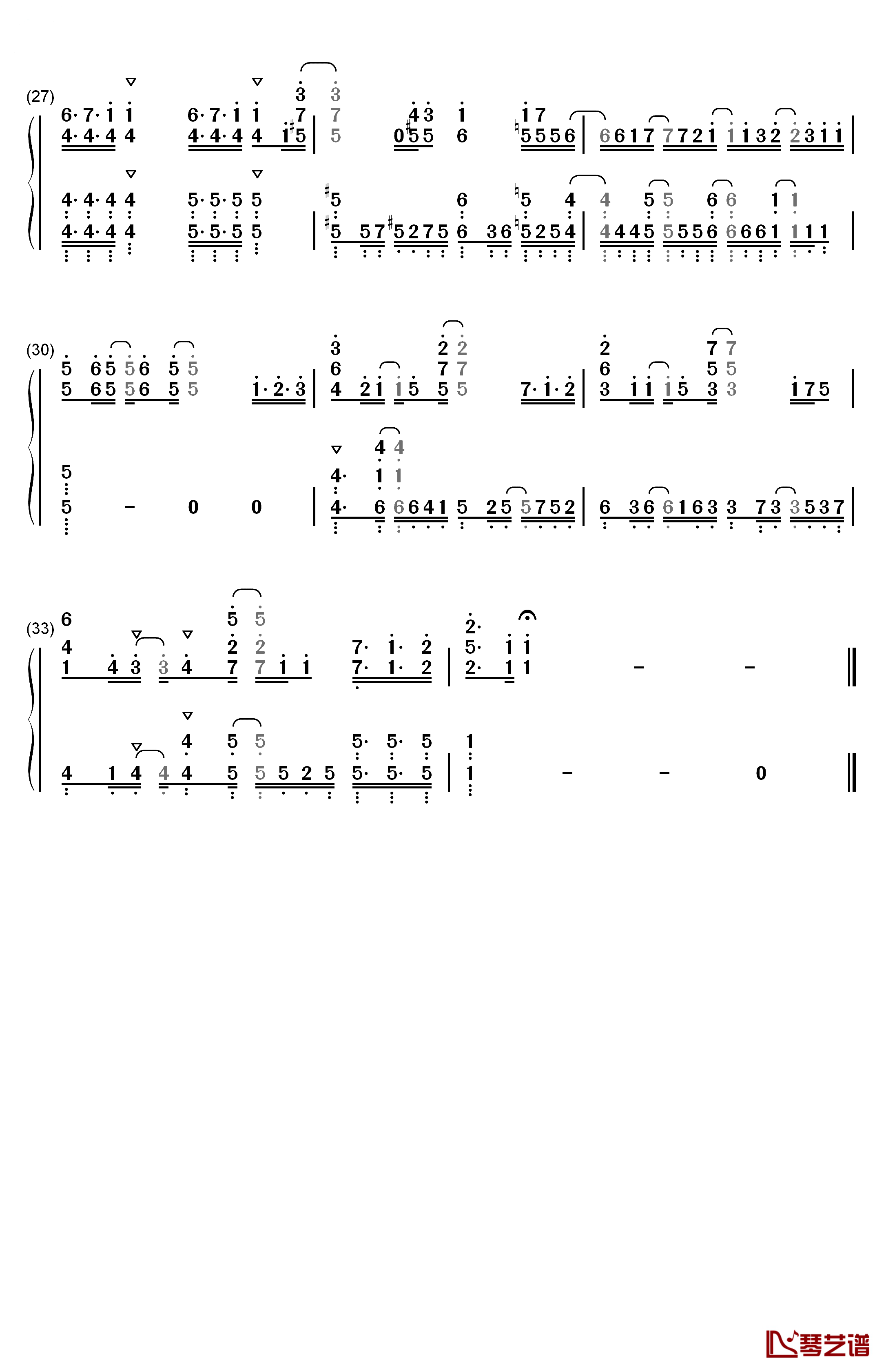 明日の君さえいればいい钢琴简谱-数字双手-Choucho3