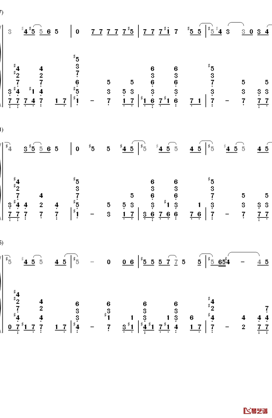 Don't Tell Me钢琴简谱-数字双手-艾薇儿4