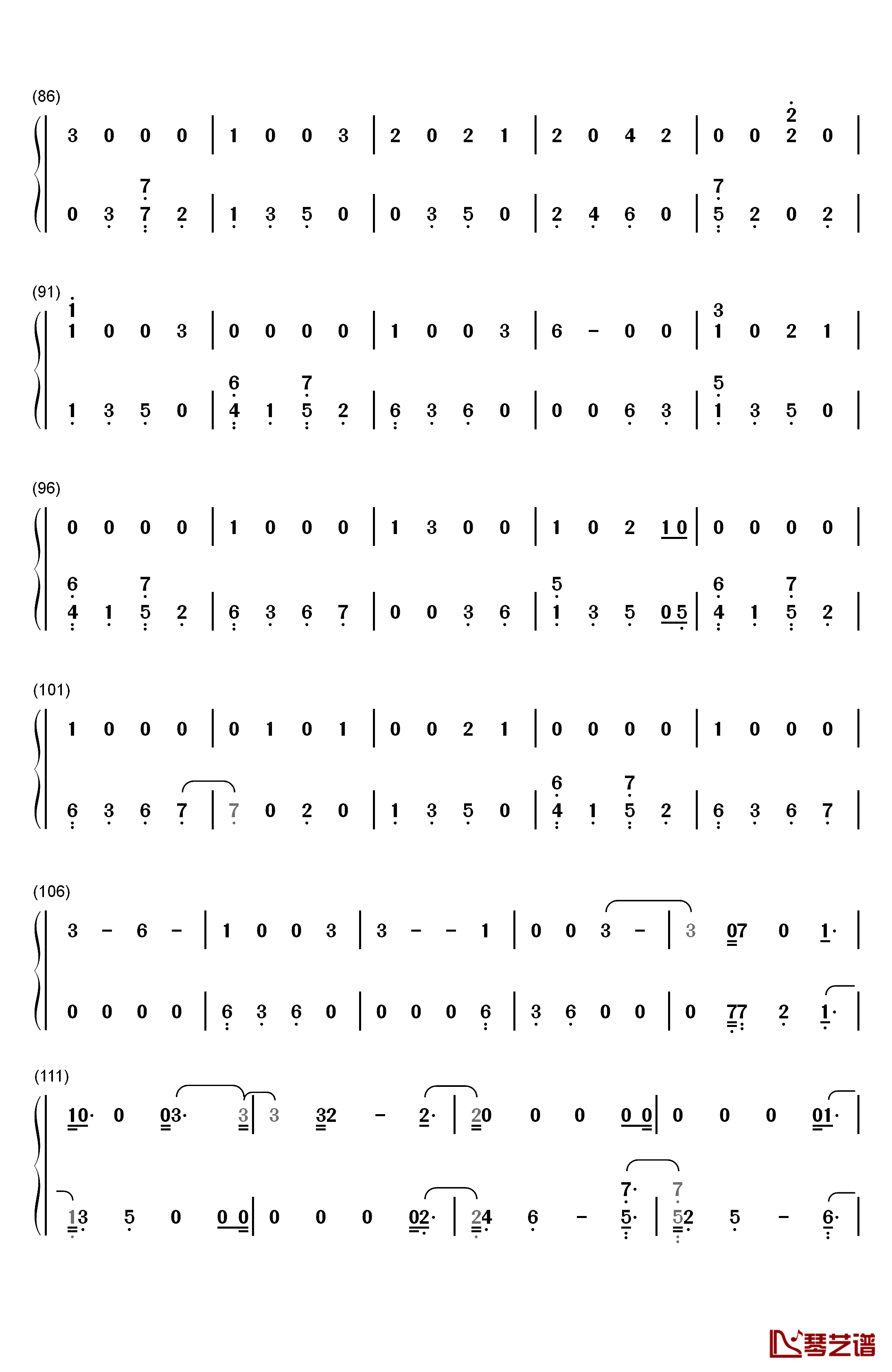 I Would Die for You钢琴简谱-数字双手-Miley Cyrus4