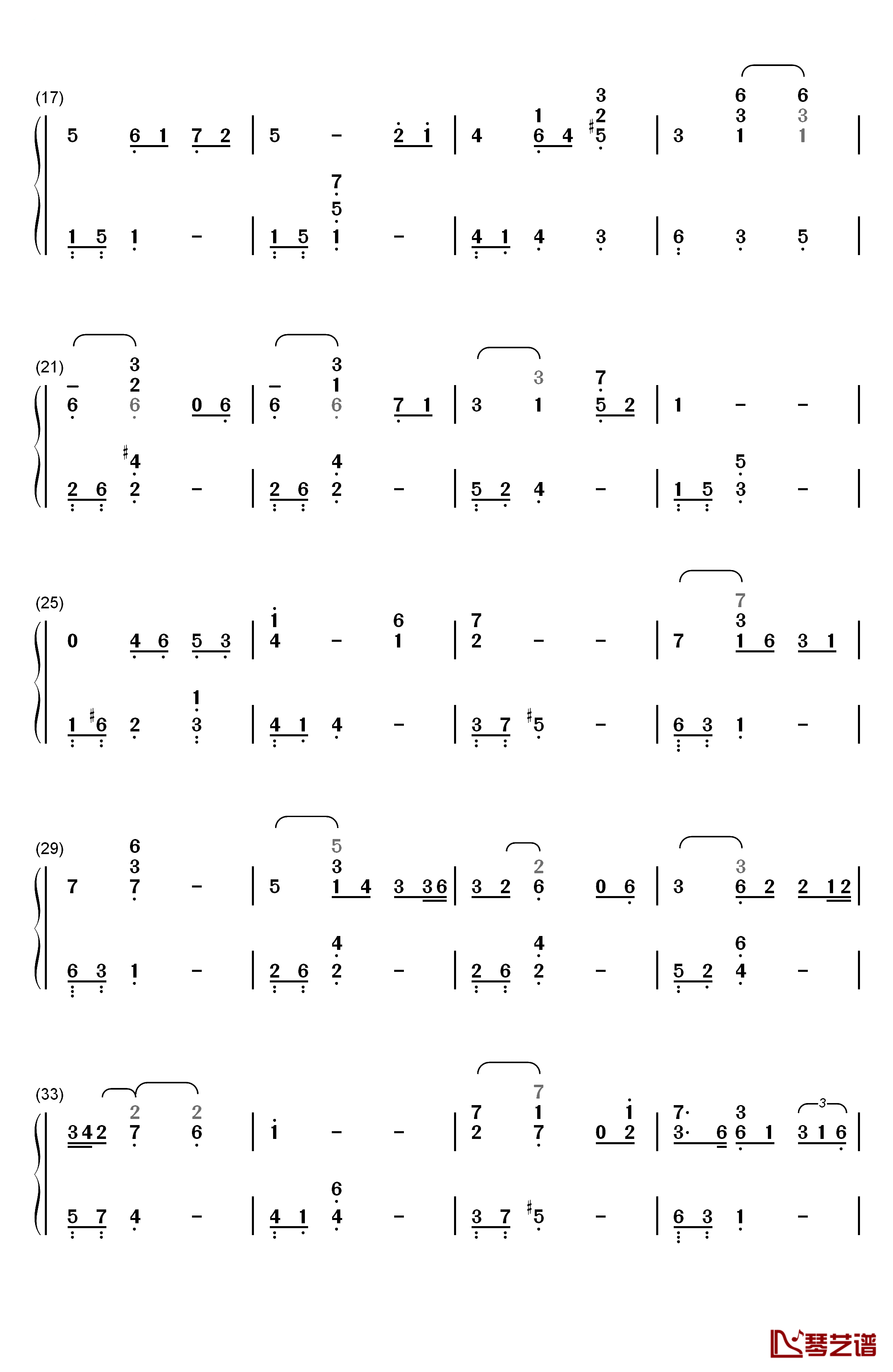 Amar Pelos Dois钢琴简谱-数字双手-Salvador Sobral2