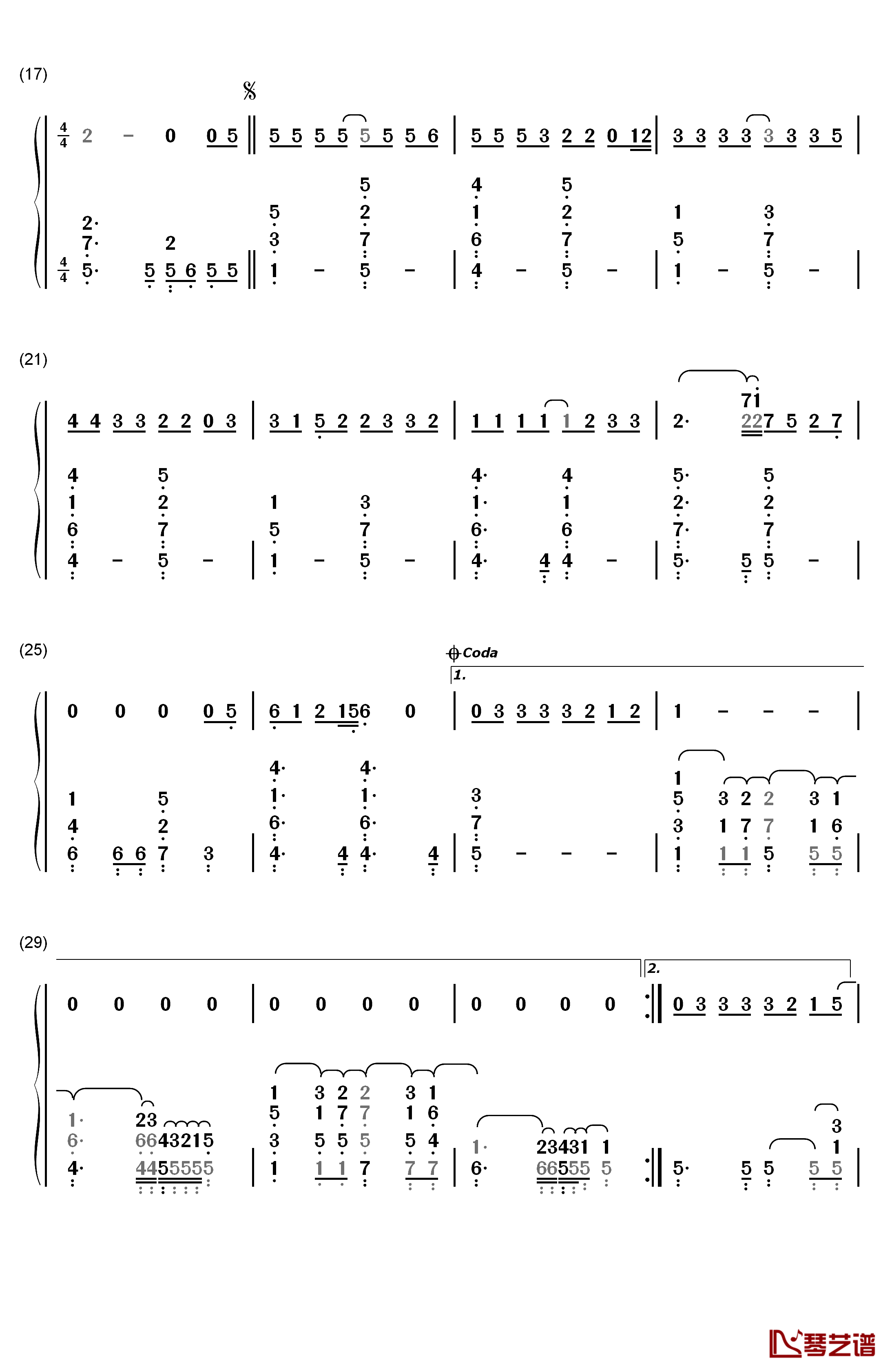 When You Say Nothing at All钢琴简谱-数字双手-Ronan Keating2