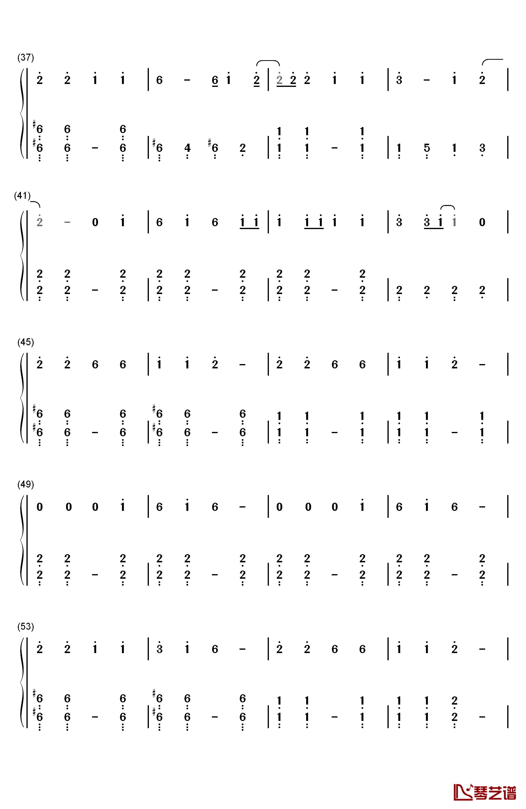History钢琴简谱-数字双手-EXO3