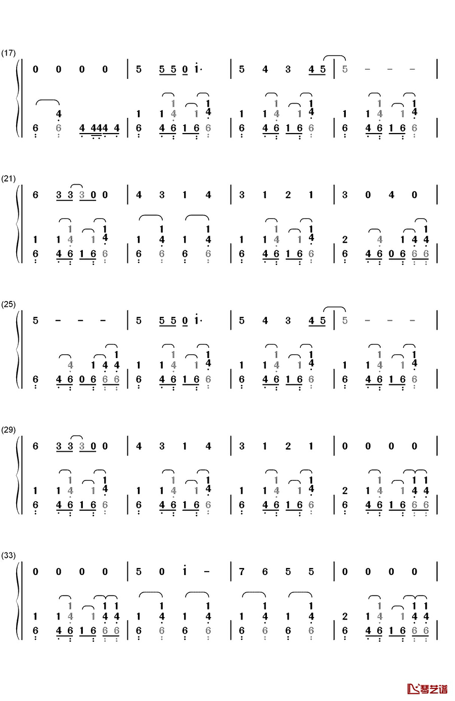 想见你（会いたかった）钢琴简谱-数字双手-AKB482