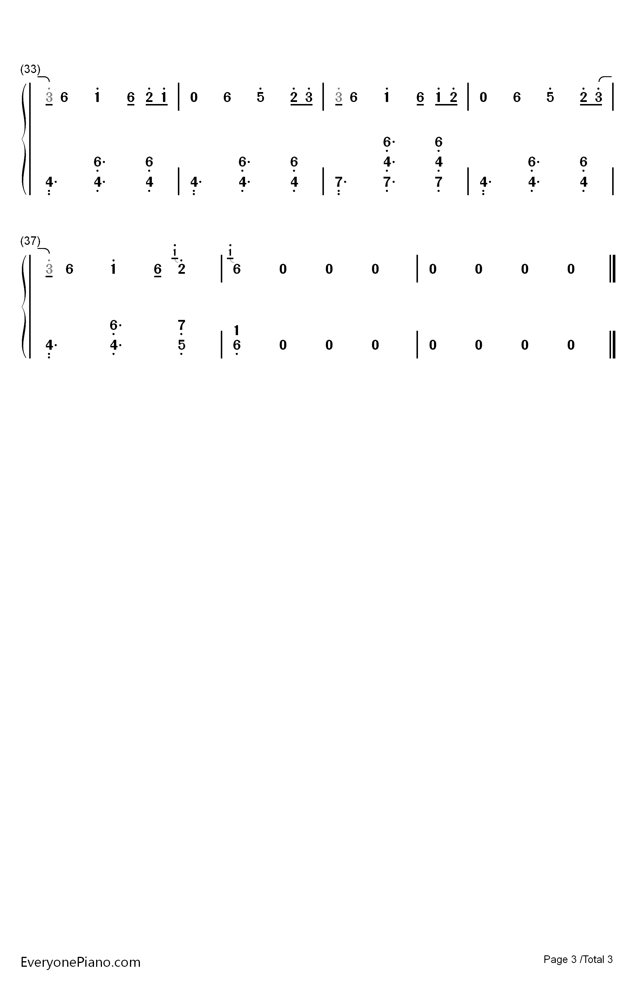 Cloud钢琴简谱-数字双手-Cheetah Mobile3