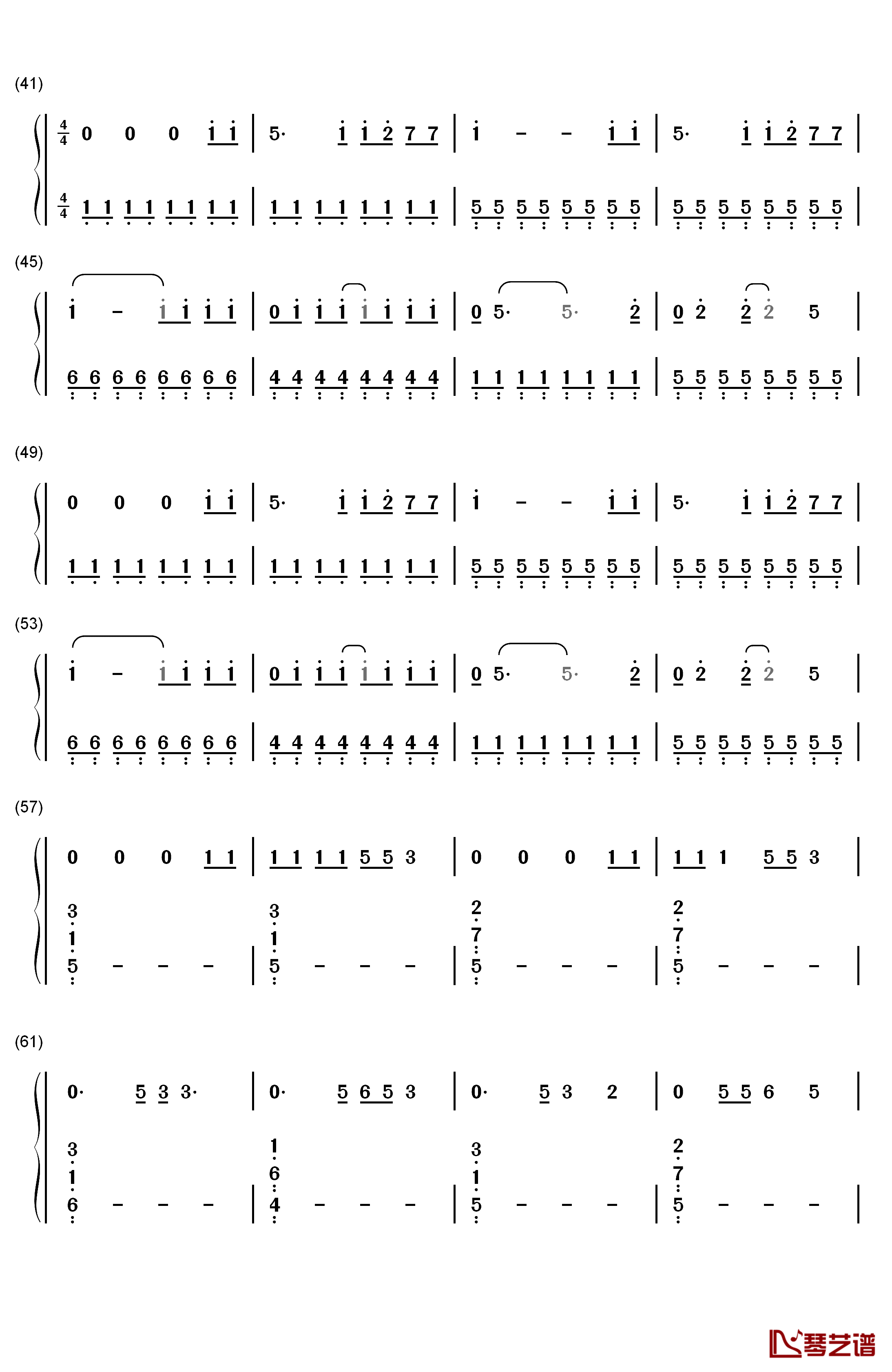 Guns for Hands钢琴简谱-数字双手-Twenty One Pilots3