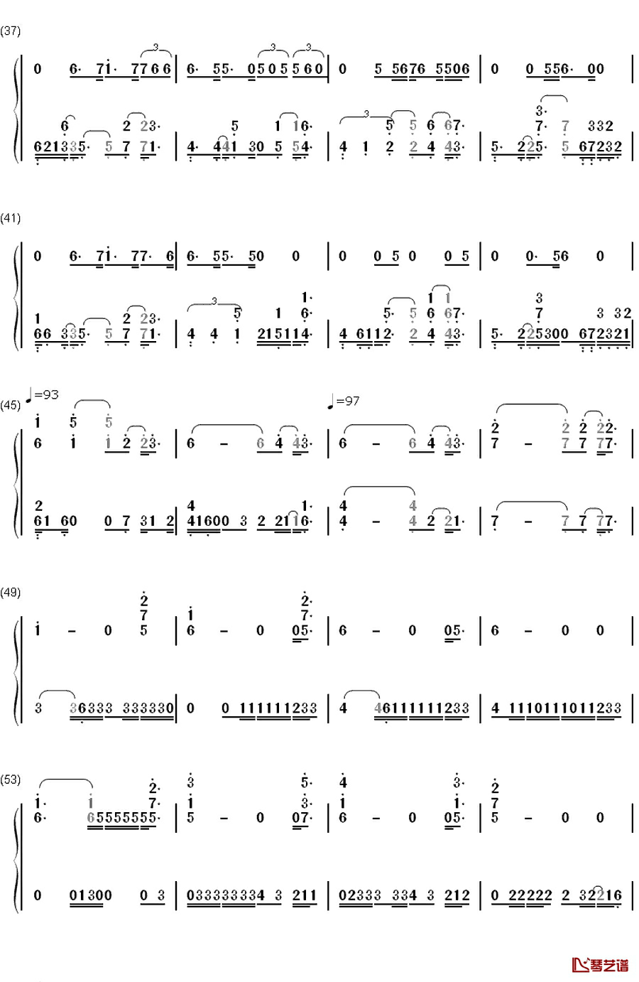 Afire Love钢琴简谱-数字双手-Ed Sheeran3
