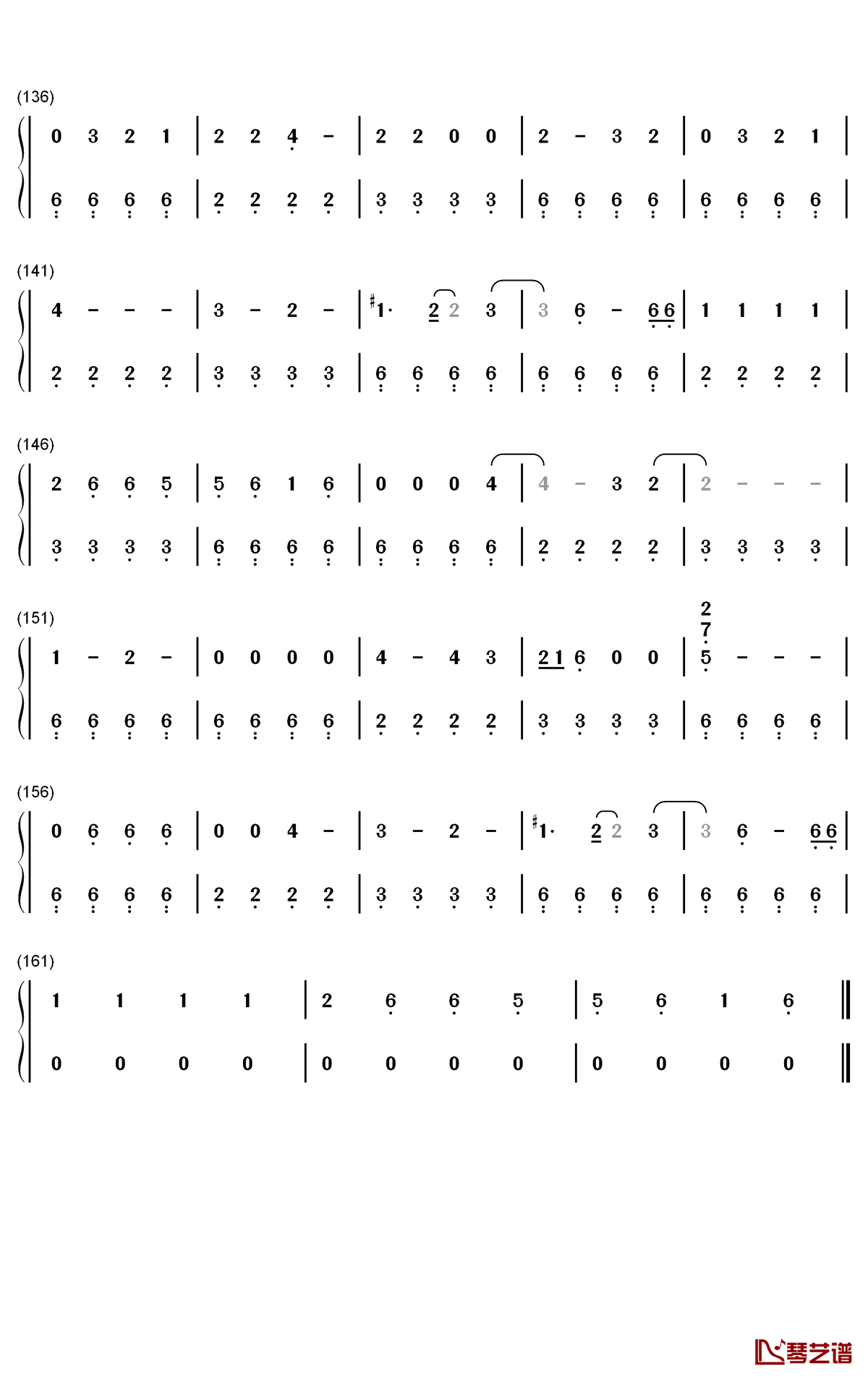The Other Side钢琴简谱-数字双手-SZA Justin Timberlake5