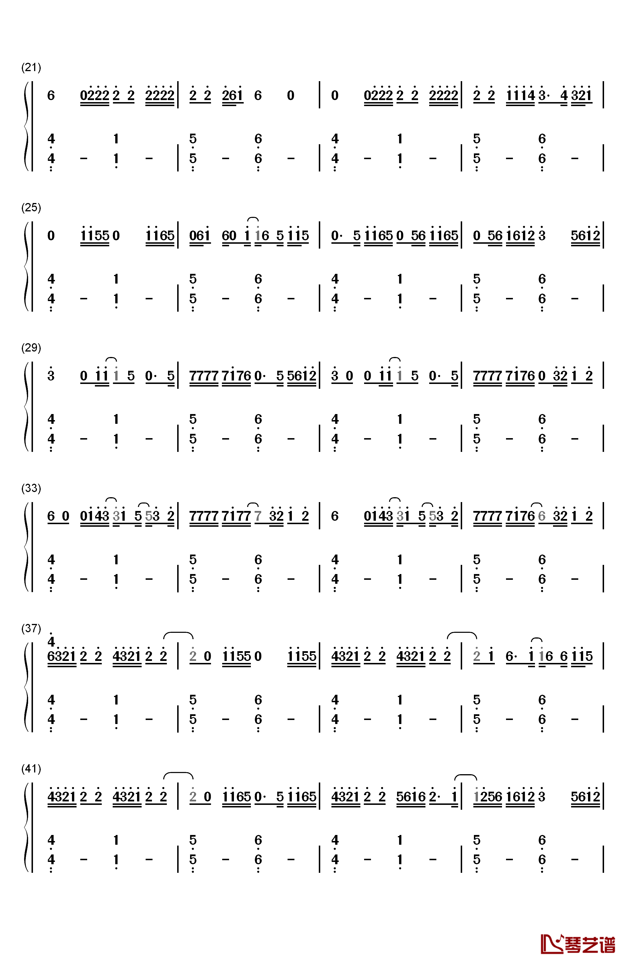 I Don't Wanna Live Forever钢琴简谱-数字双手-Zayn Malik Taylor Swift2