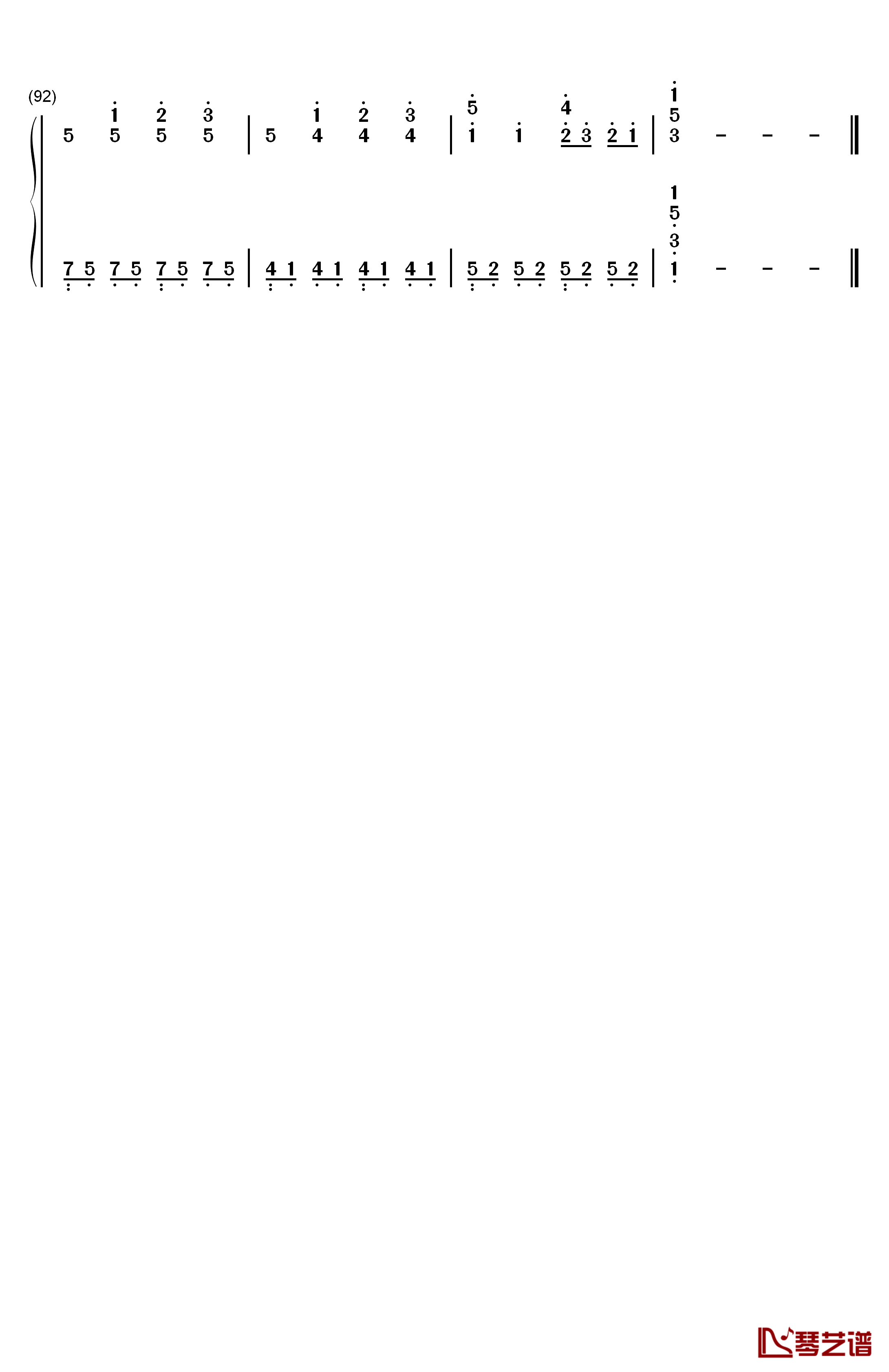 我的宣言钢琴简谱-数字双手-周柏豪5