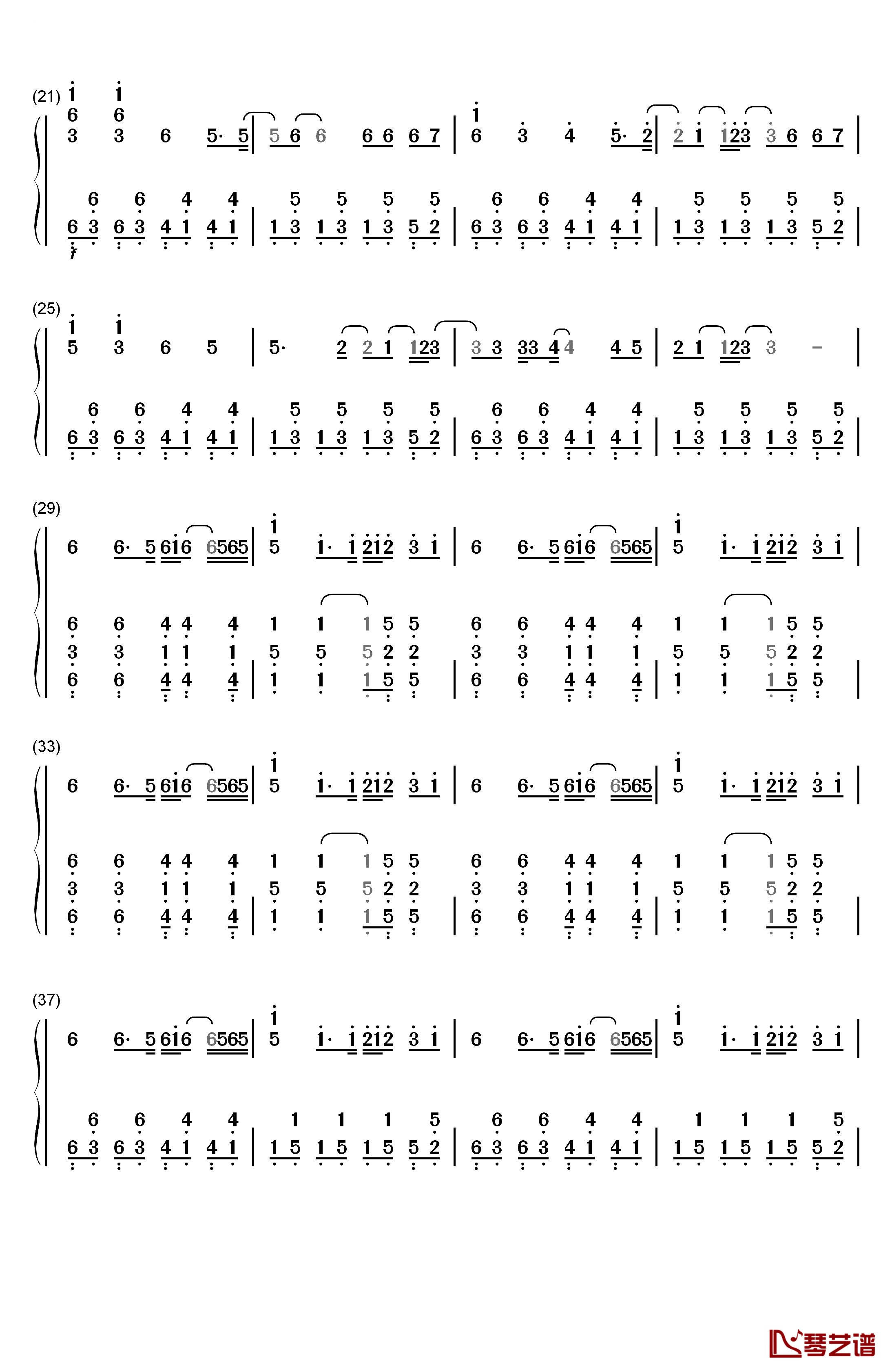 Wake Me Up钢琴简谱-数字双手-Avicii2
