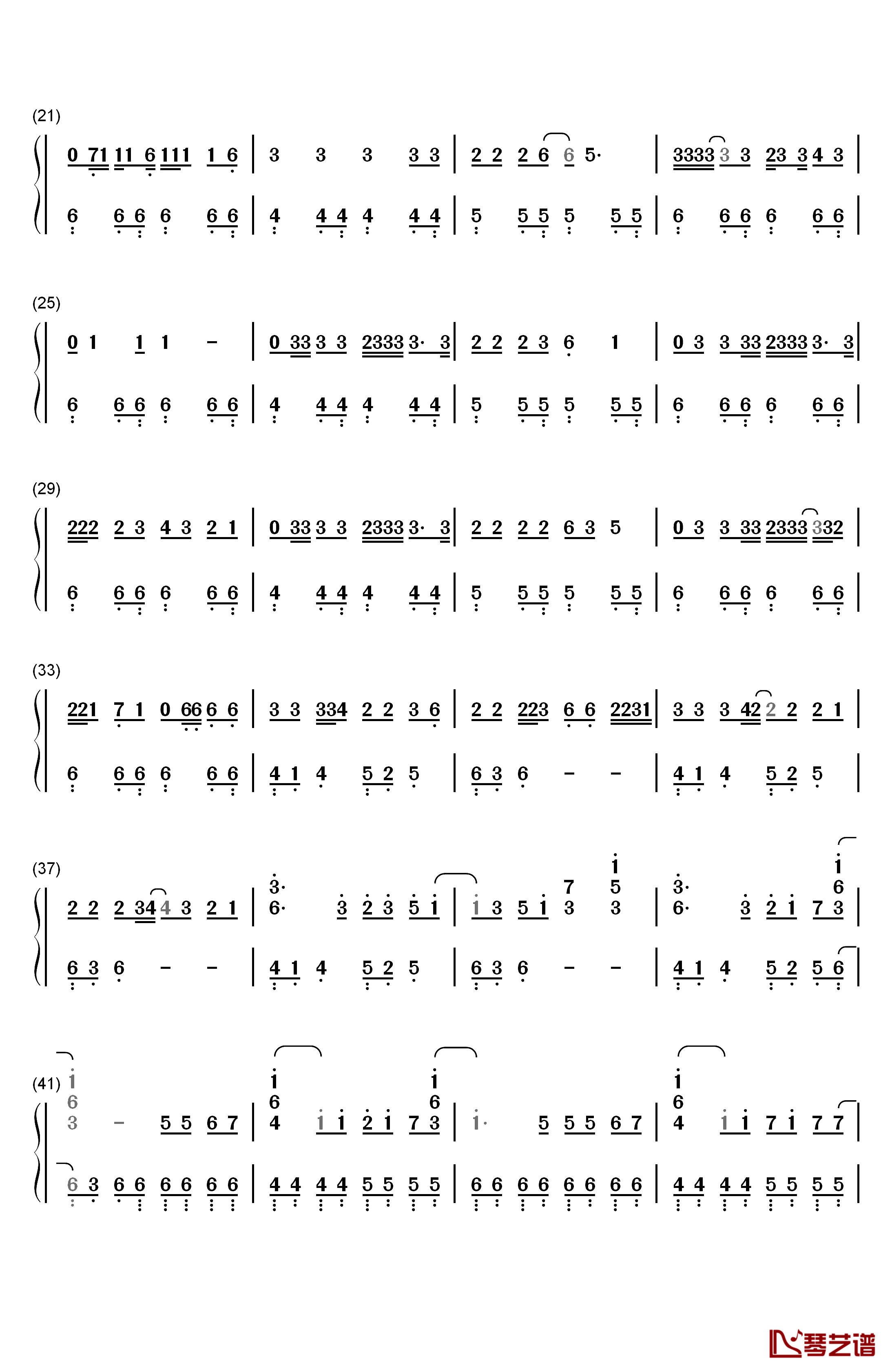 Haru Haru钢琴简谱-数字双手-Big Bang2