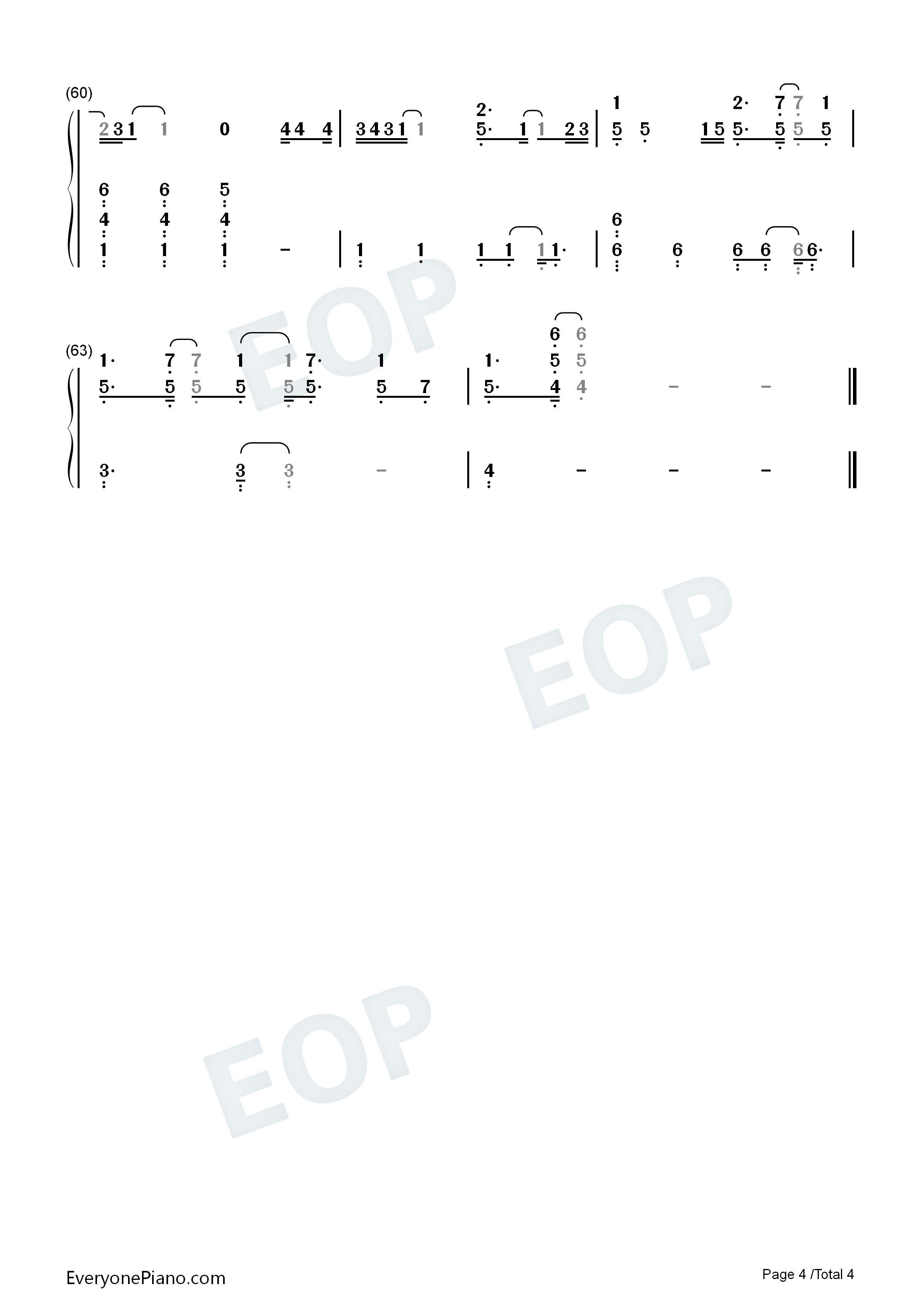 Easy on Me钢琴简谱-Adele演唱4
