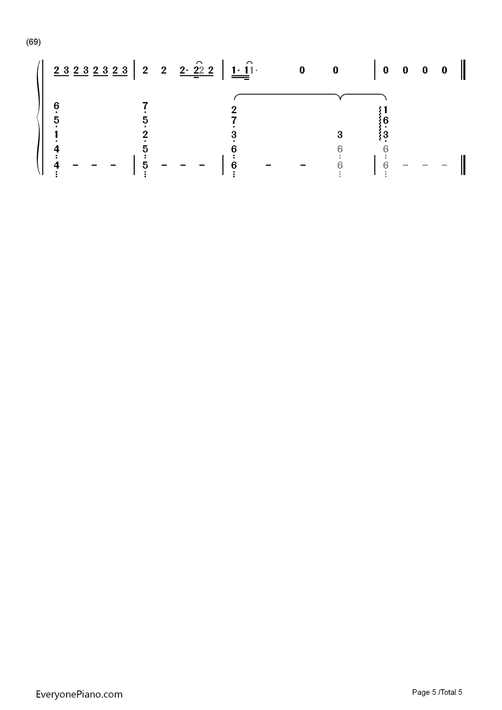 Love in the Dark钢琴简谱-数字双手-Adele5
