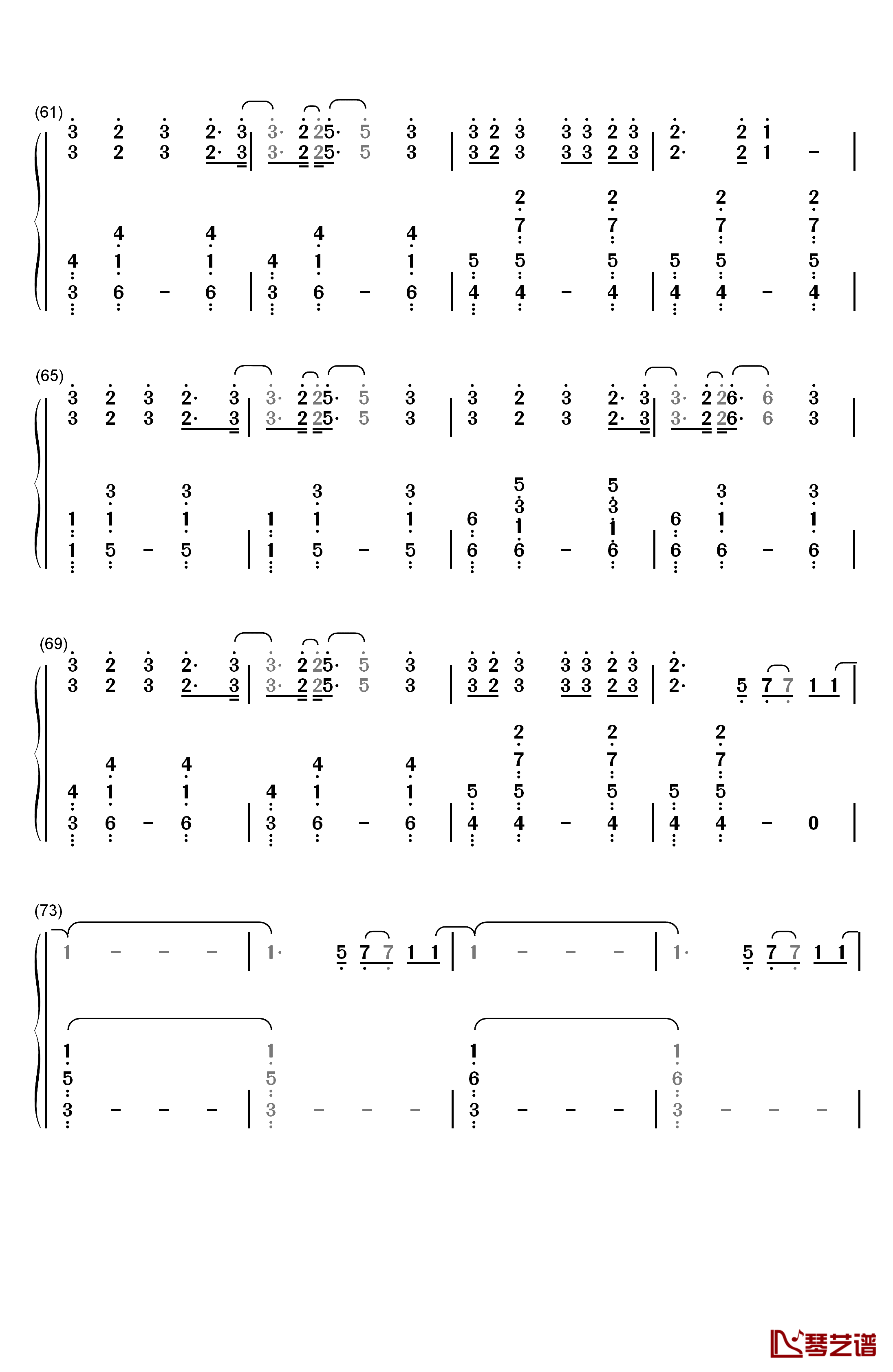 Baby(贾斯汀·比伯)钢琴简谱-数字双手-Justin Bieber 贾斯汀·比伯4