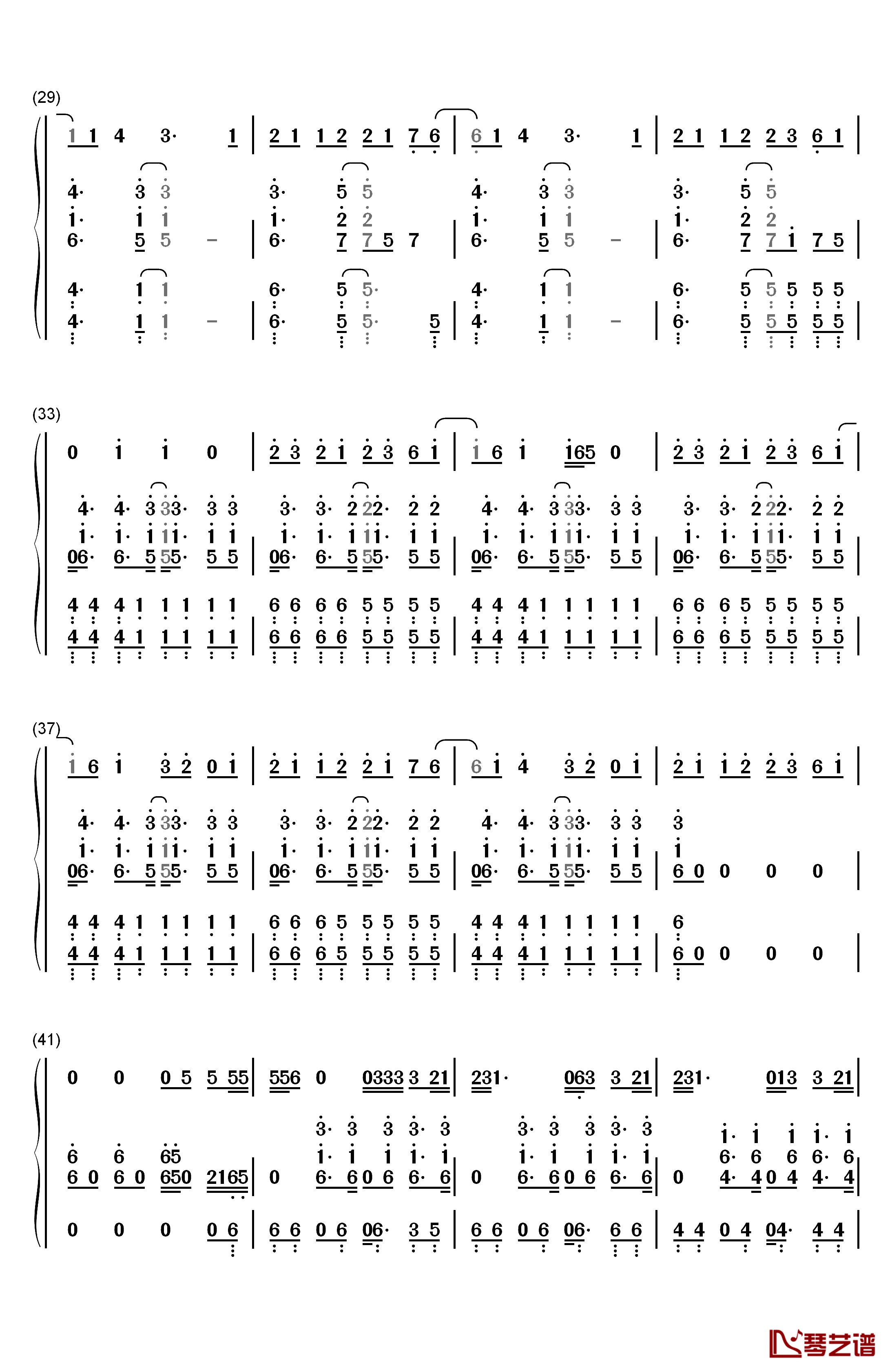 Ghost钢琴简谱-数字双手-Ella Henderson3