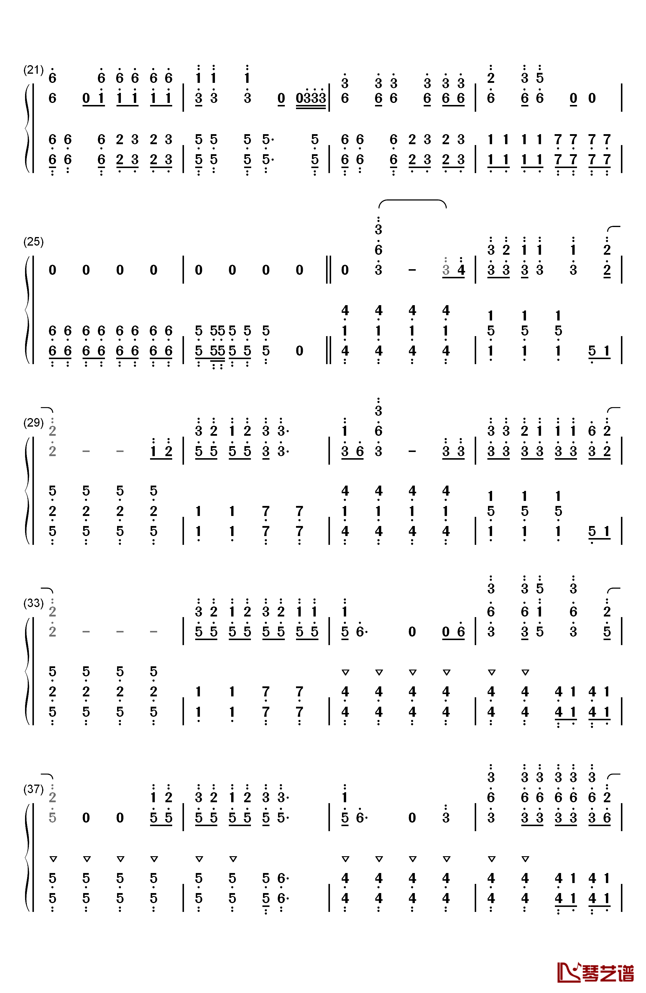 Misery Business钢琴简谱-数字双手-Paramore2