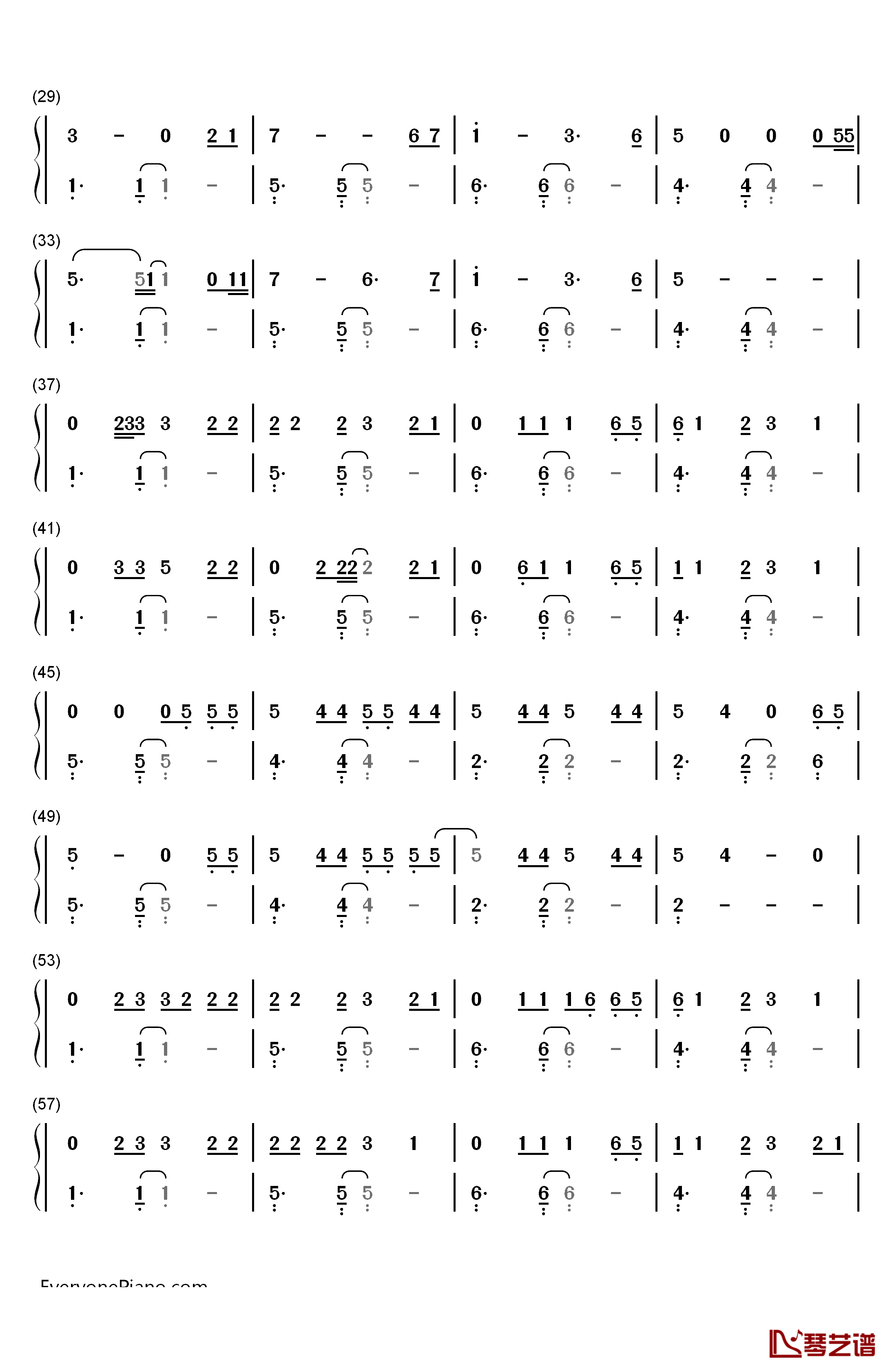 Love钢琴简谱-数字双手-Lana Del Rey2