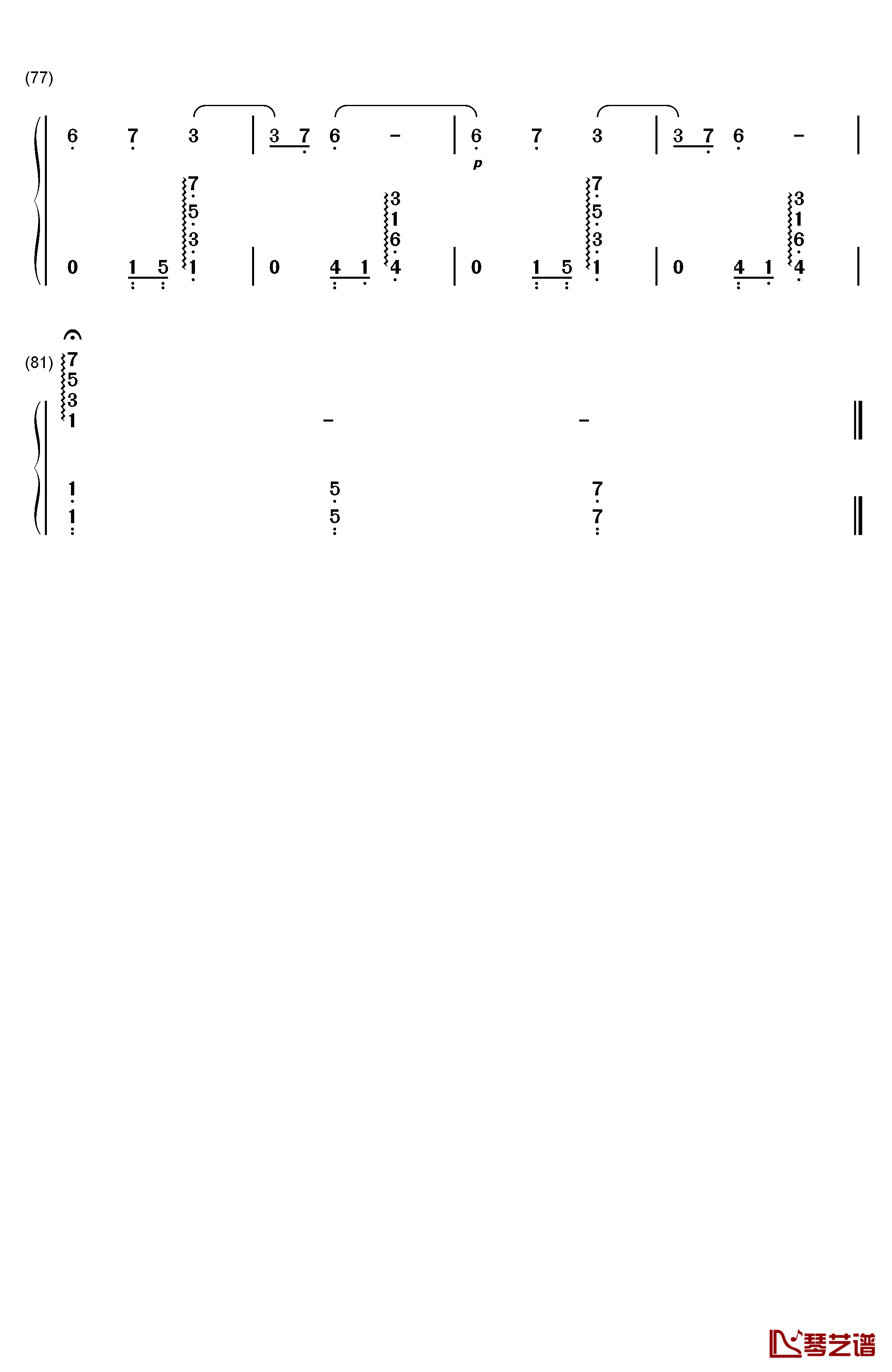 Papillon钢琴简谱-数字双手-神秘园（Secret Garden）5